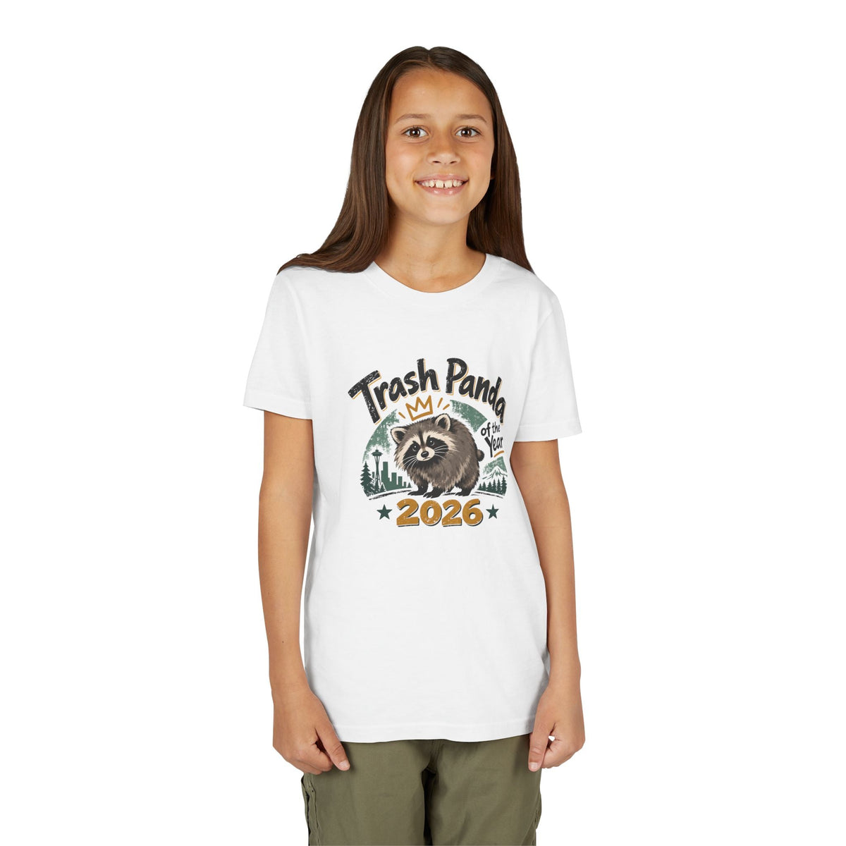 Trash Panda of the Year 2026 Youth T-Shirt | Jimothy-Inspired Raccoon Tee - Clothing, Youth, Unisex, T-Shirt - EpiAl's Shop