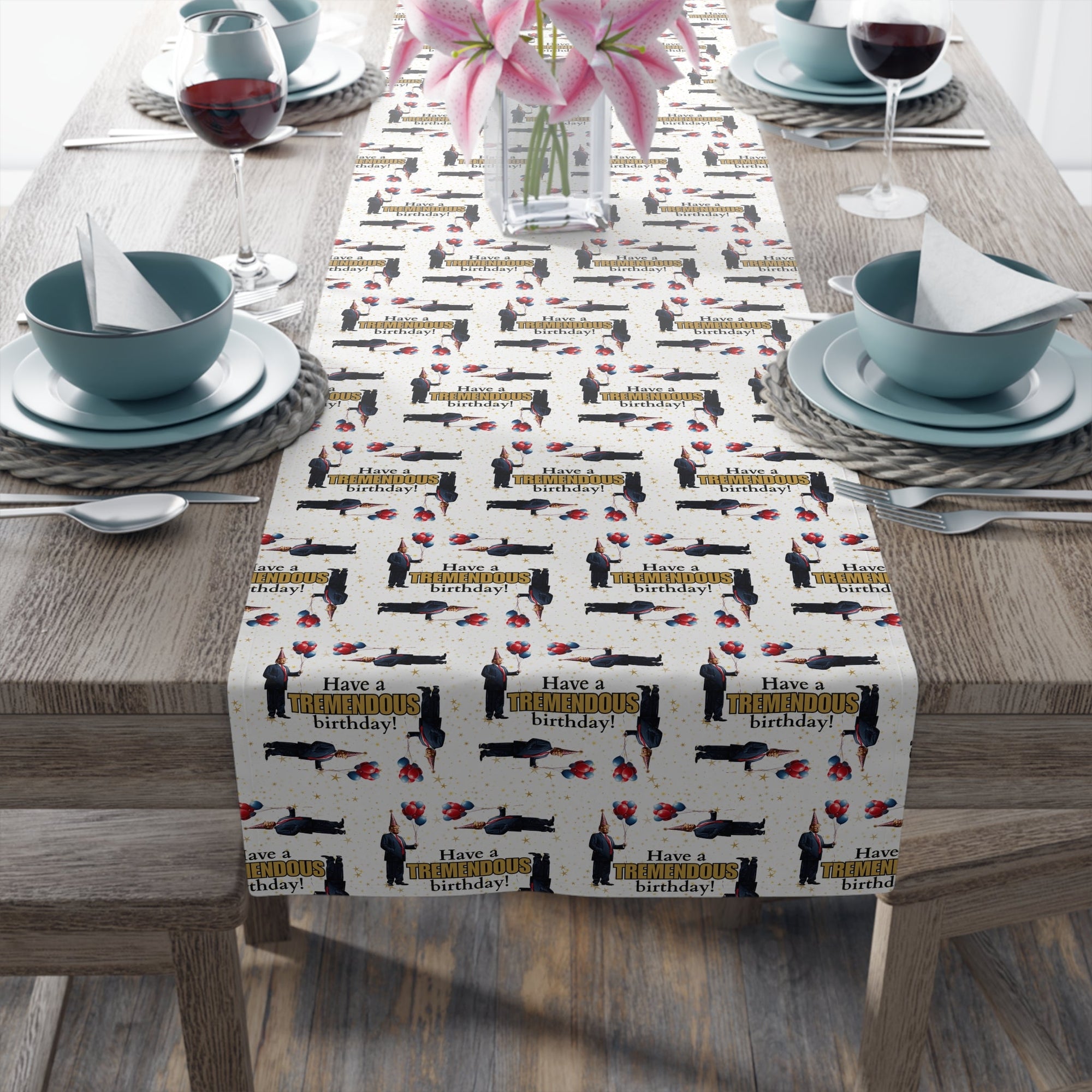 Tremendous Trump Birthday Table Runner - Decor, Dining, Table Decor - EpiAl's Shop
