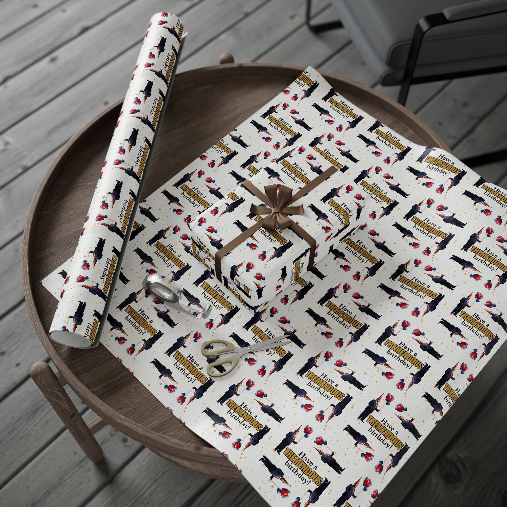 Tremendous Trump Birthday Wrapping Paper - Paper Products, Gift Wrapping Paper - EpiAl's Shop