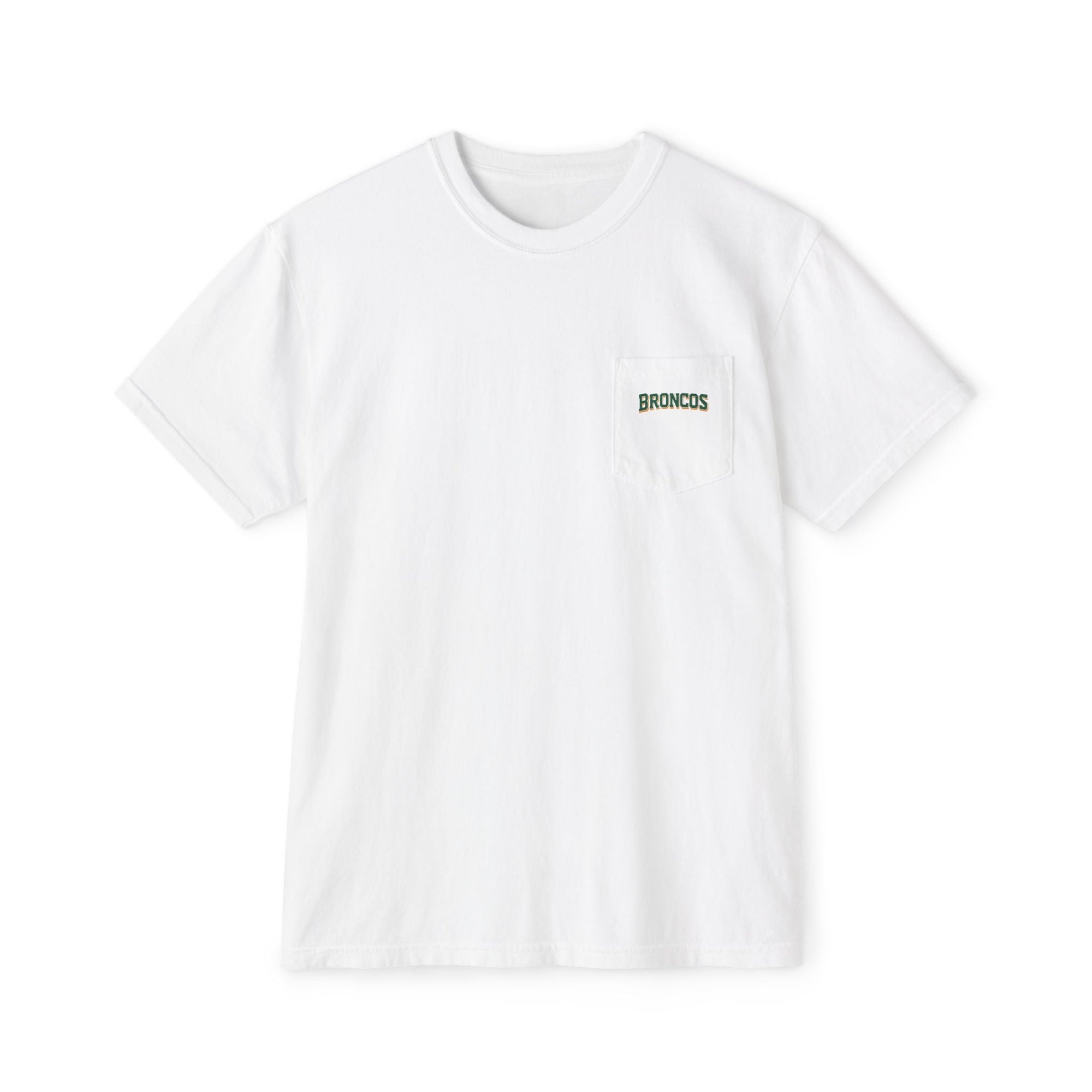 Trendy HP Broncos Unisex Garment - Dyed Pocket T-Shirt - Clothing, T-shirts - EpiAl's Shop