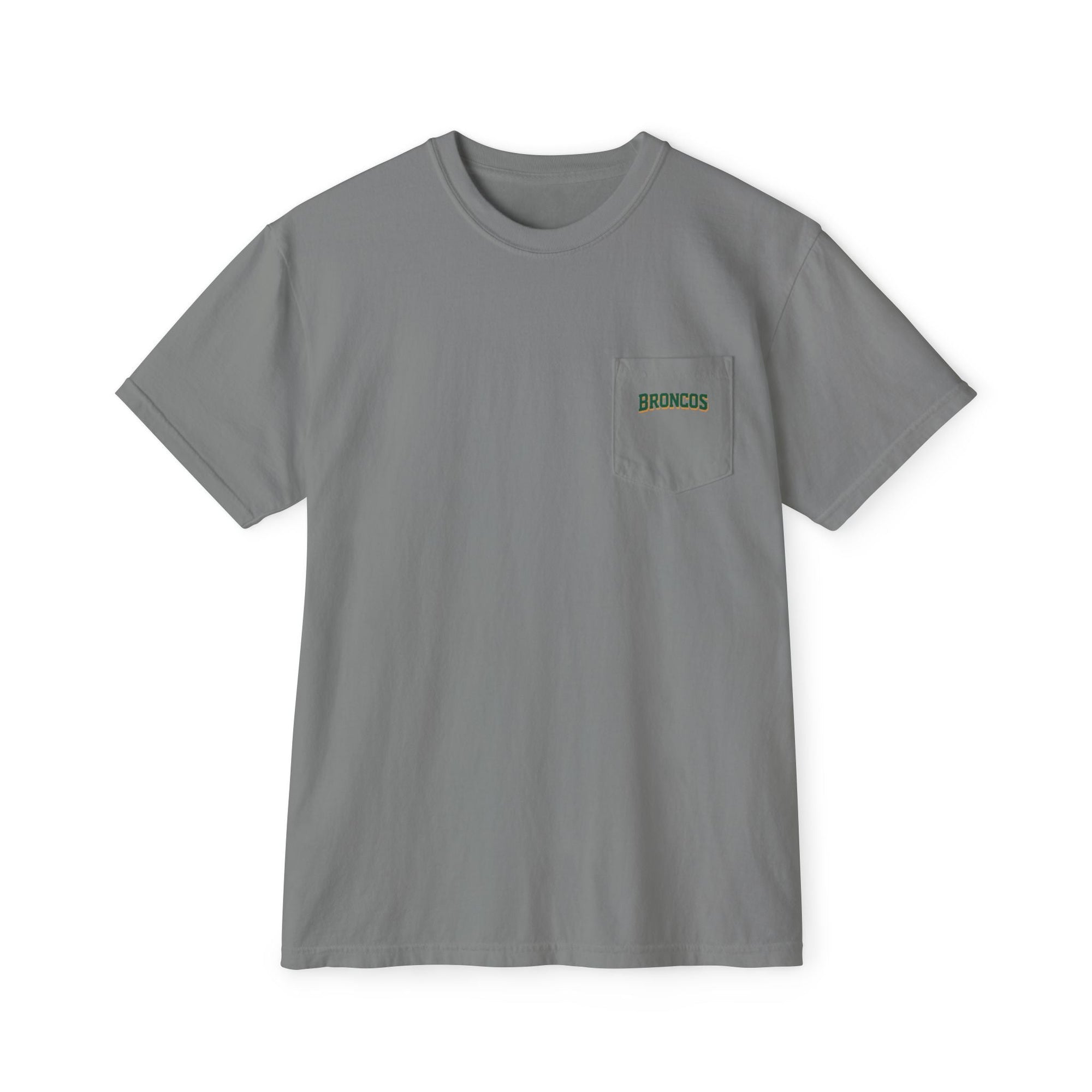 Trendy HP Broncos Unisex Garment - Dyed Pocket T-Shirt - Clothing, T-shirts - EpiAl's Shop