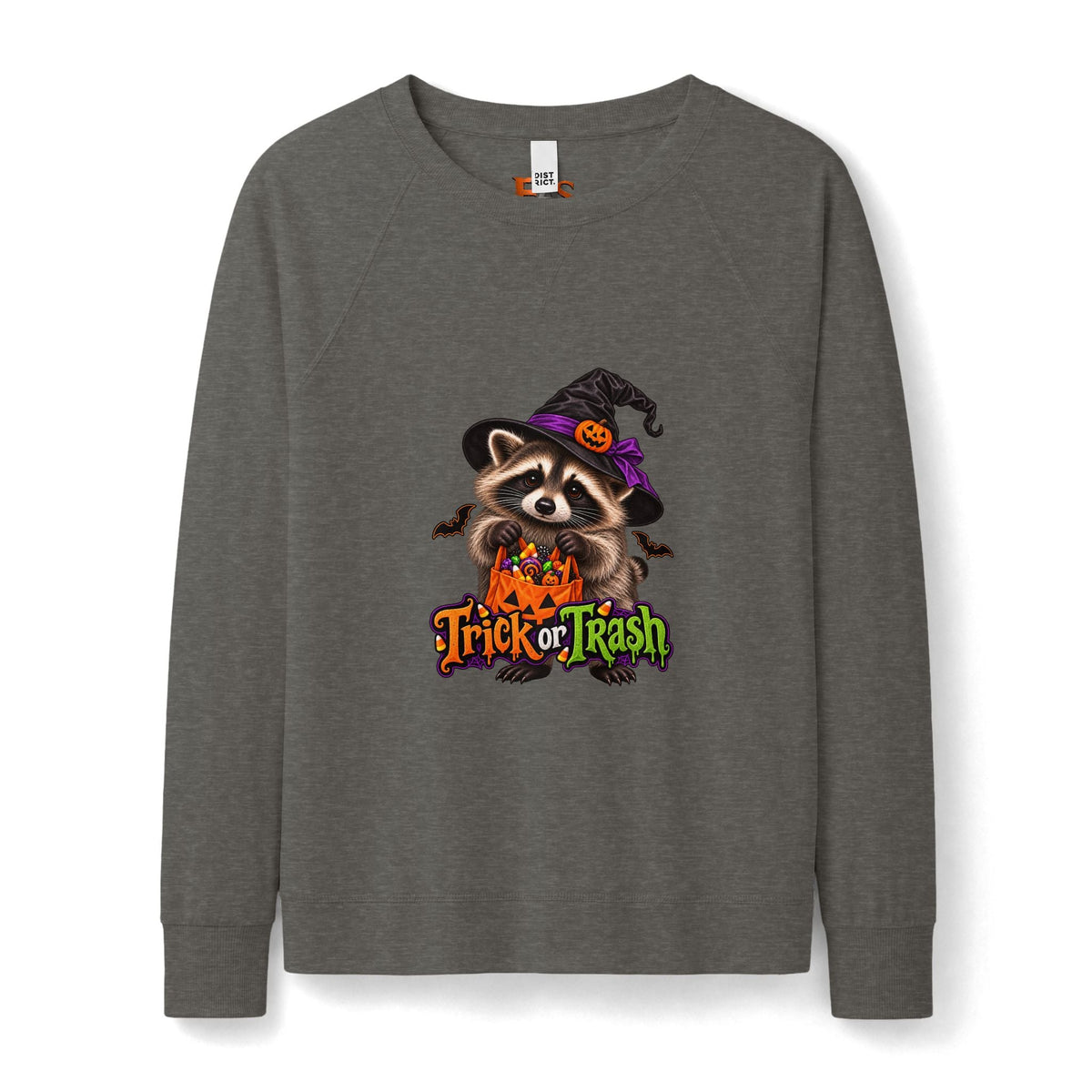 Trick or Trash Jimothy Raccoon Lightweight French Terry Sweatshirt - Clothing, Women, Sweatshirts - EpiAl's Shop
