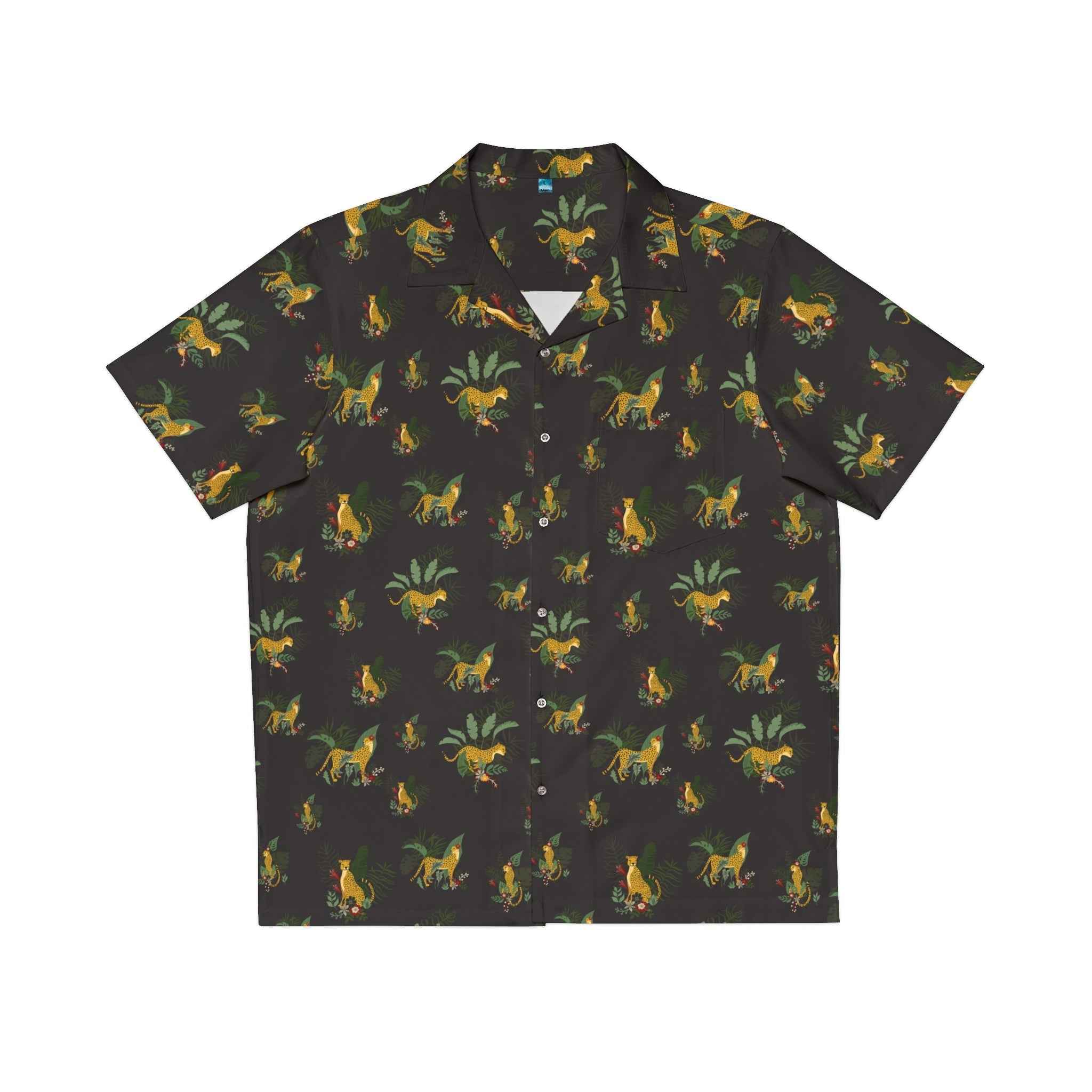 Tropical Wild Cat Men's Hawaiian Shirt - EpiAl's Shop