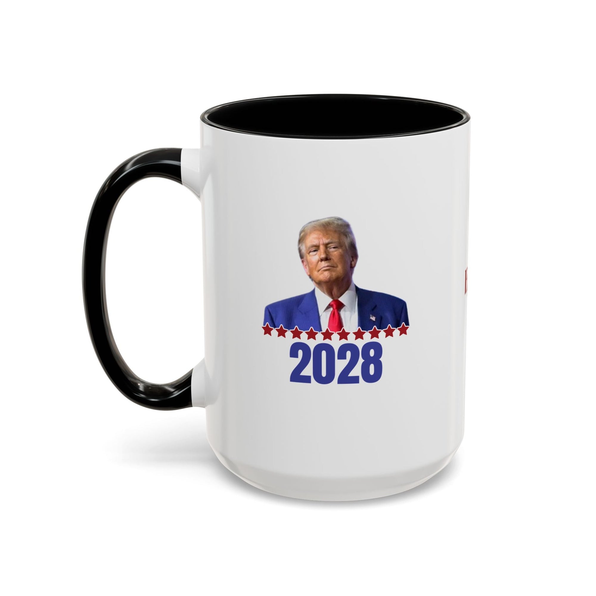 Trump 2028 Accent Coffee Mug - Ceramic Mug for Political Enthusiasts - Drinkware, Coffee Mugs - EpiAl's Shop