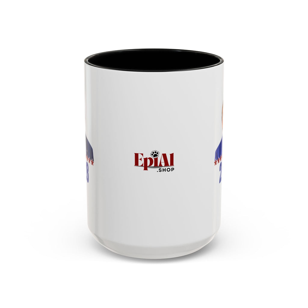 Trump 2028 Accent Coffee Mug - Ceramic Mug for Political Enthusiasts - Drinkware, Coffee Mugs - EpiAl's Shop