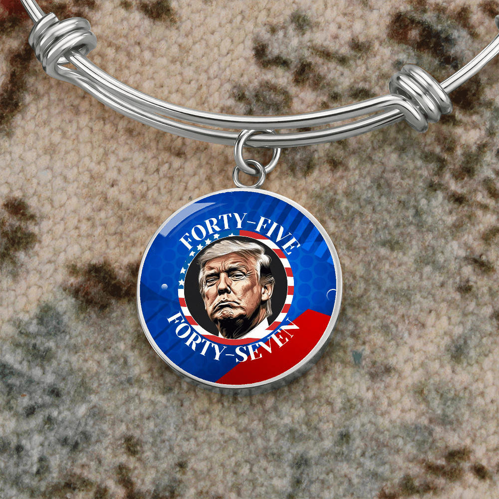 Trump 45 47 Pendant Bracelet - Jewelry, Bracelets - EpiAl's Shop