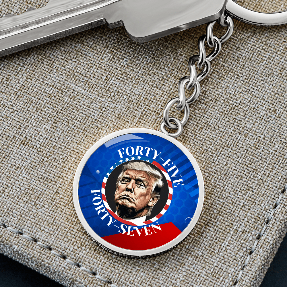 Trump 45 47 Pendant Keychain - Jewelry, Keychains - EpiAl's Shop