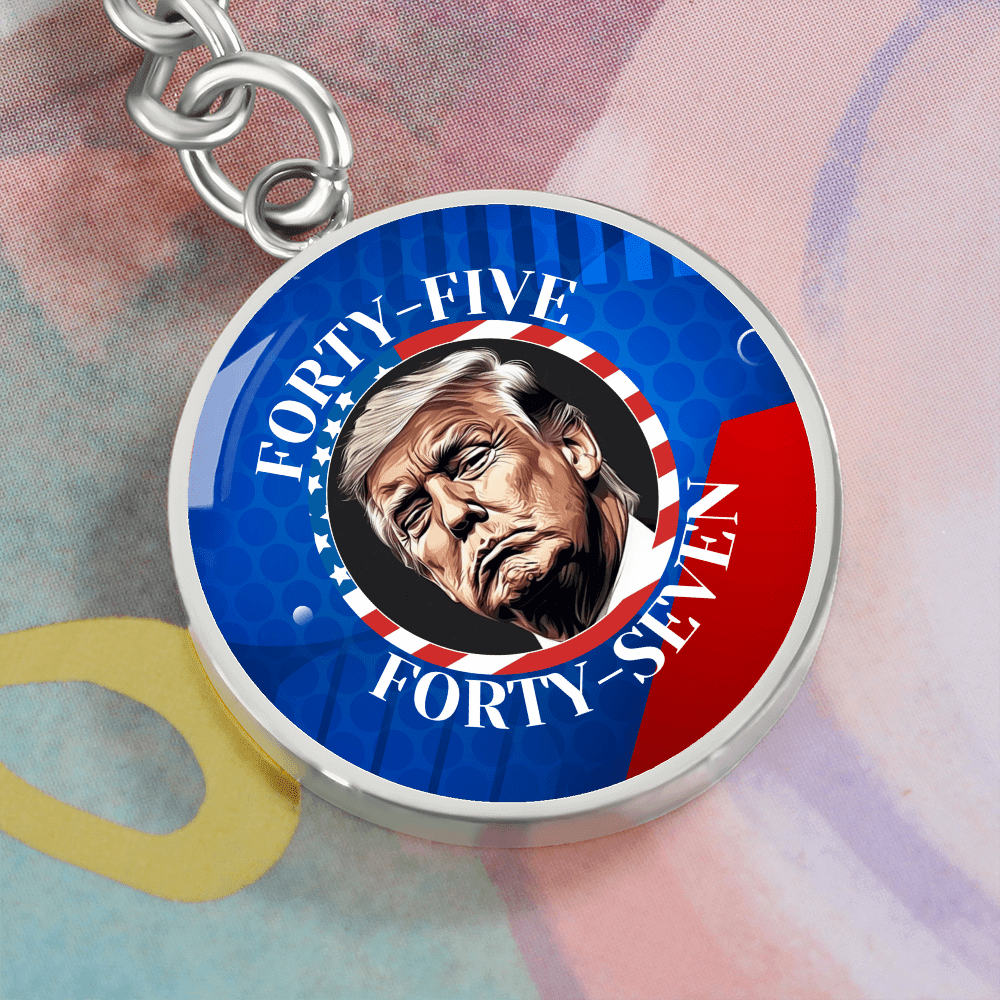 Trump 45 47 Pendant Keychain - Jewelry, Keychains - EpiAl's Shop
