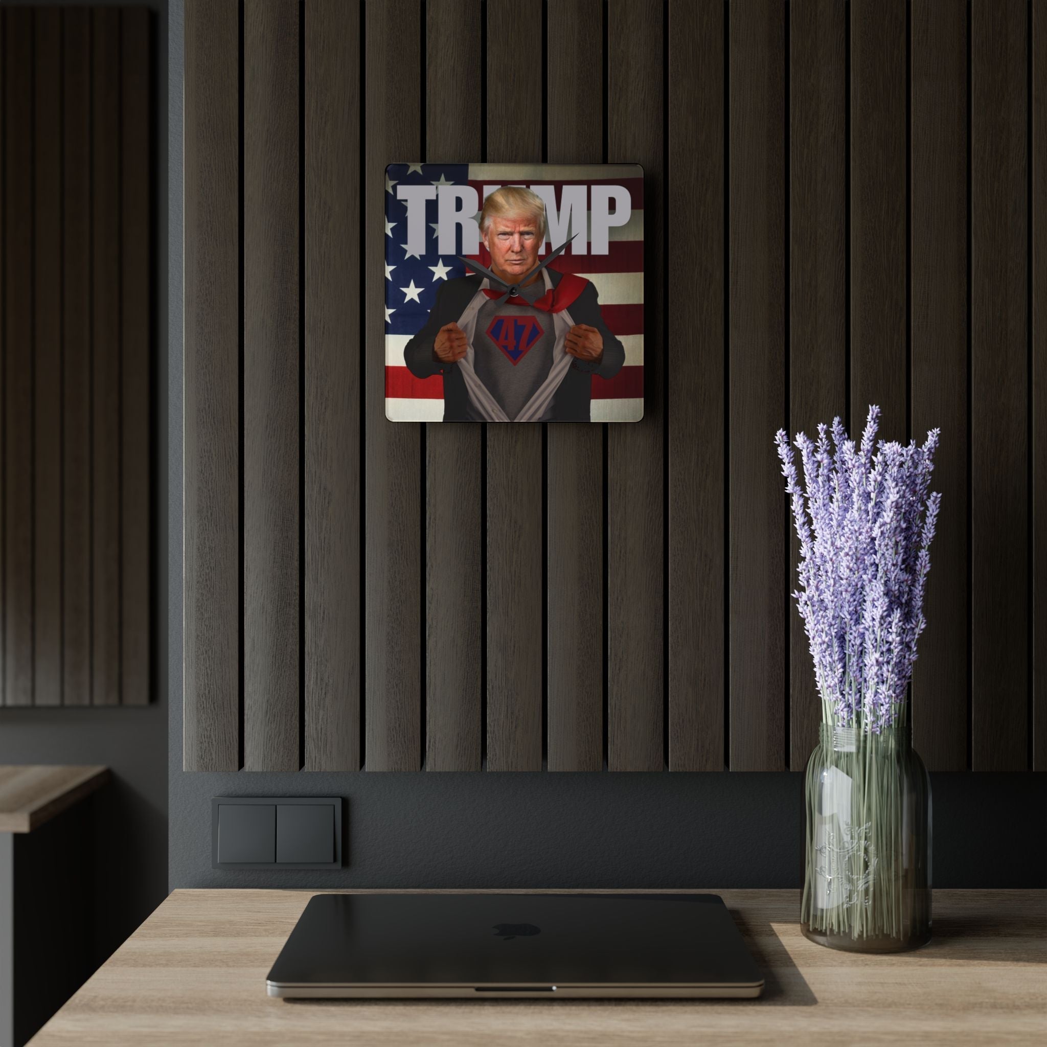 Trump 47 Acrylic Wall Clock - Decor, Home, Wall Clocks - EpiAl's Shop