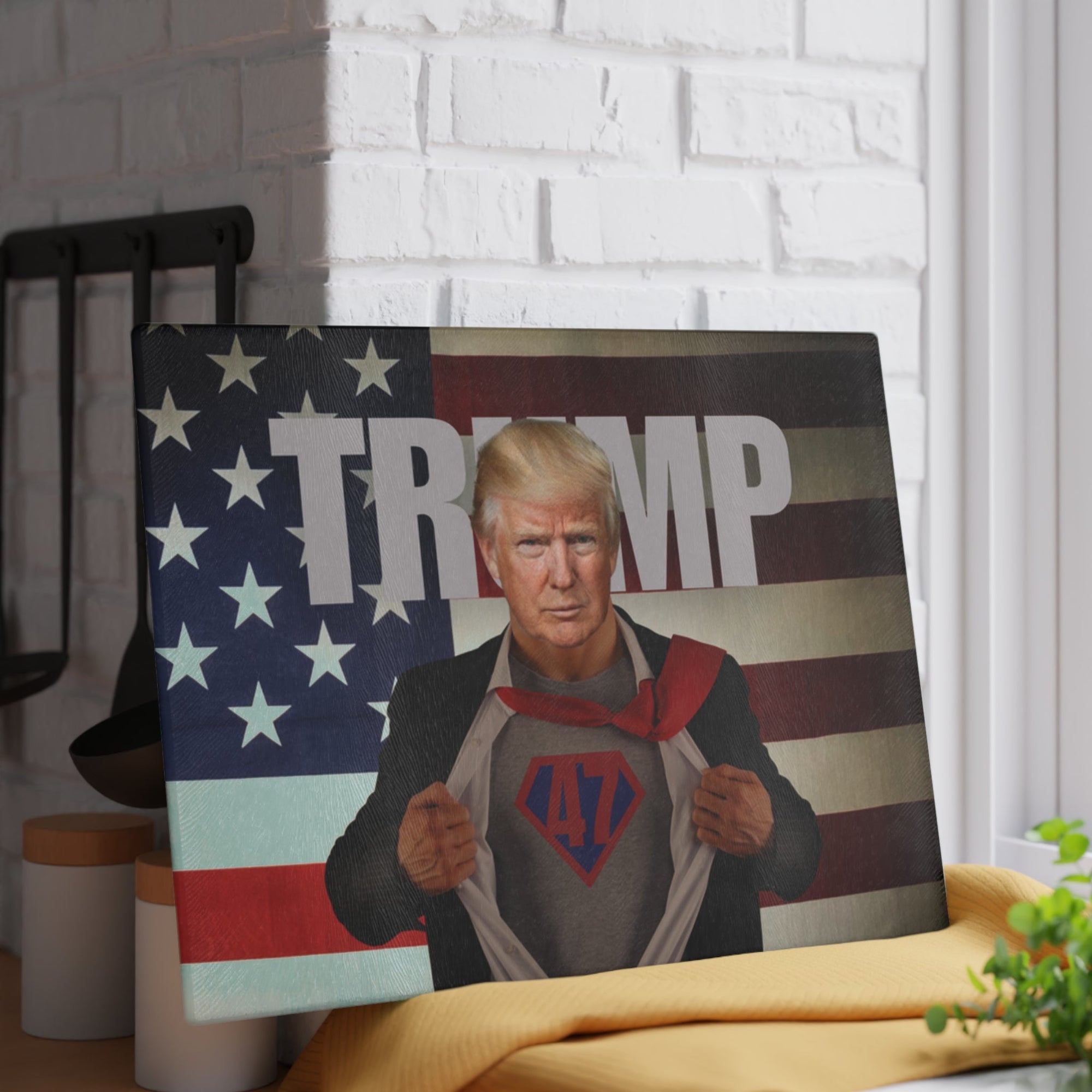 Trump 47 Glass Cutting Board - Decor, Kitchen, Cutting Boards - EpiAl's Shop