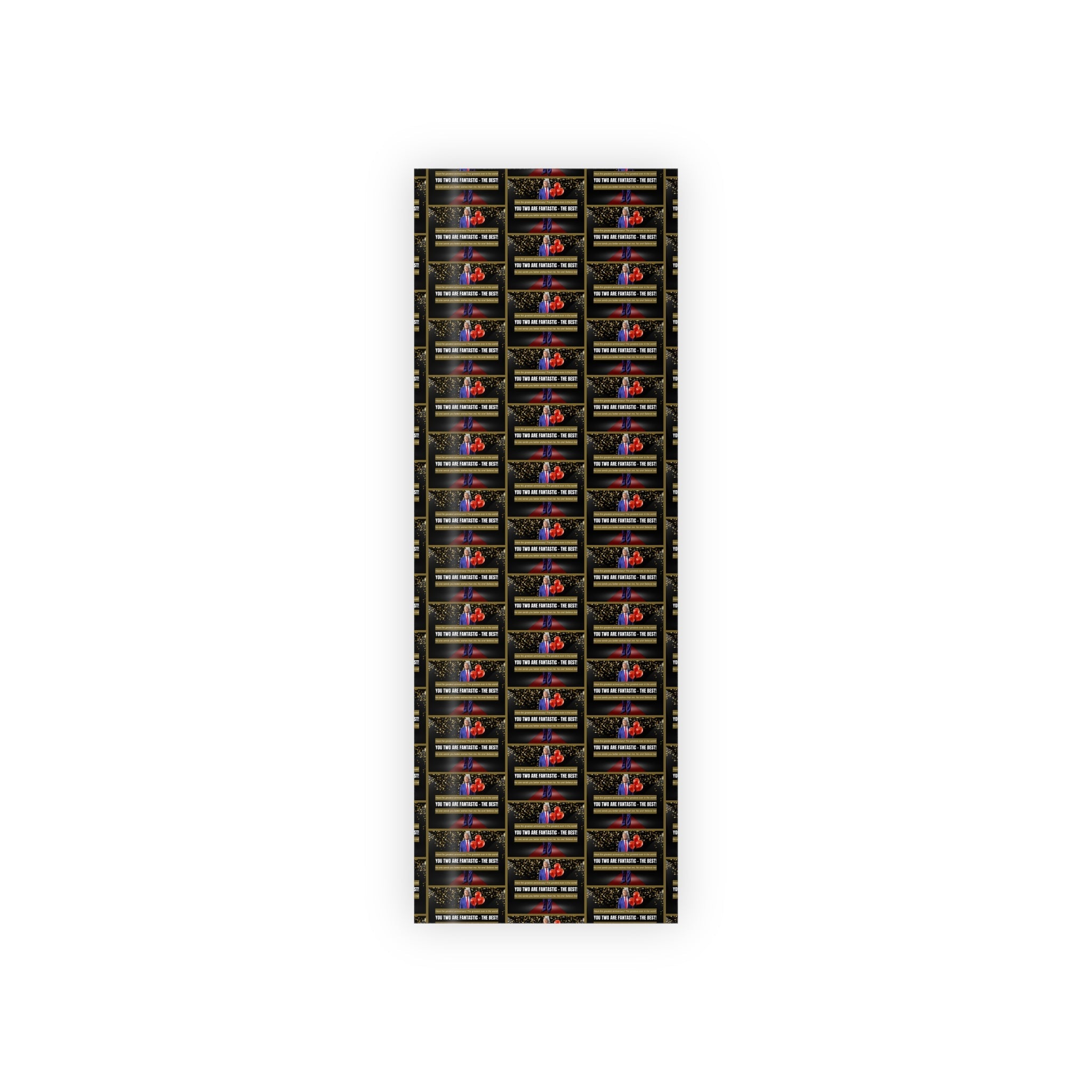 Trump Anniversary Best Wishes Gift Wrapping Paper Rolls, 1pc - Paper Products, Gift Wrapping Paper - EpiAl's Shop