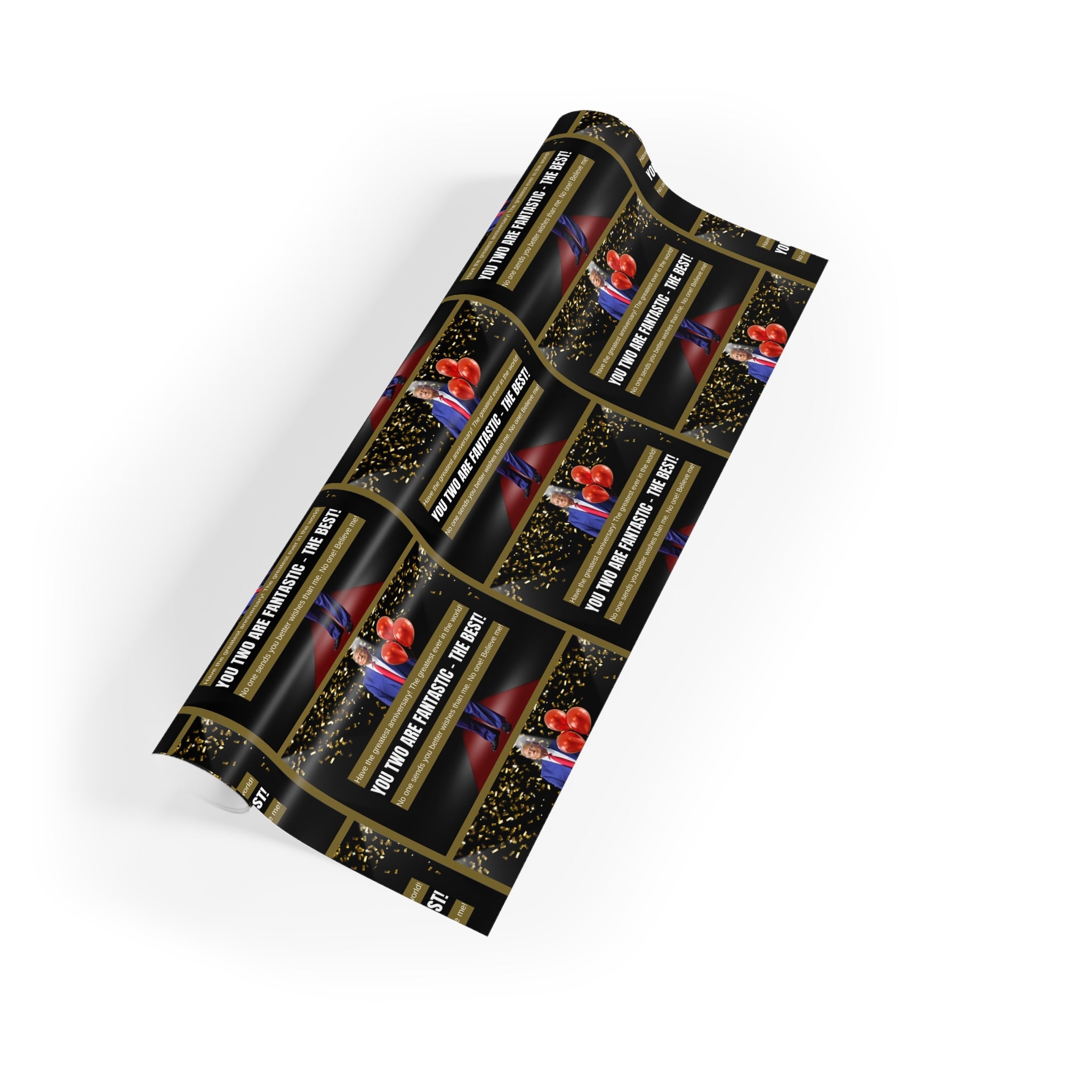 Trump Anniversary Best Wishes Gift Wrapping Paper Rolls, 1pc - Paper Products, Gift Wrapping Paper - EpiAl's Shop