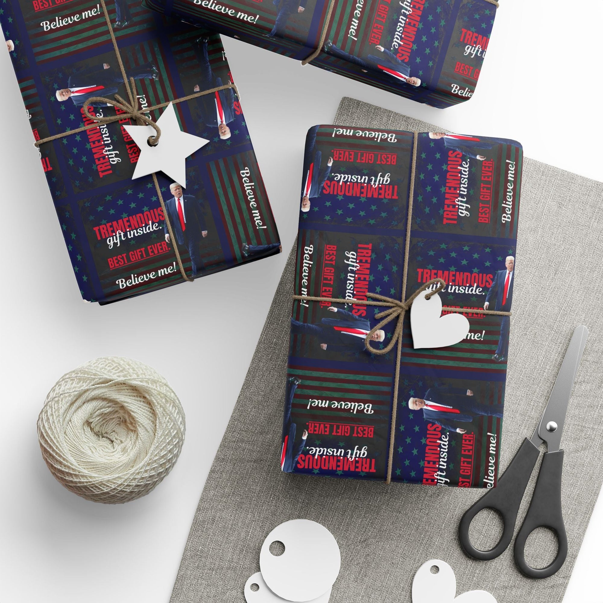 Trump Best Gift Ever Patterned Wrapping Paper - Paper Products, Gift Wrapping Paper - EpiAl's Shop