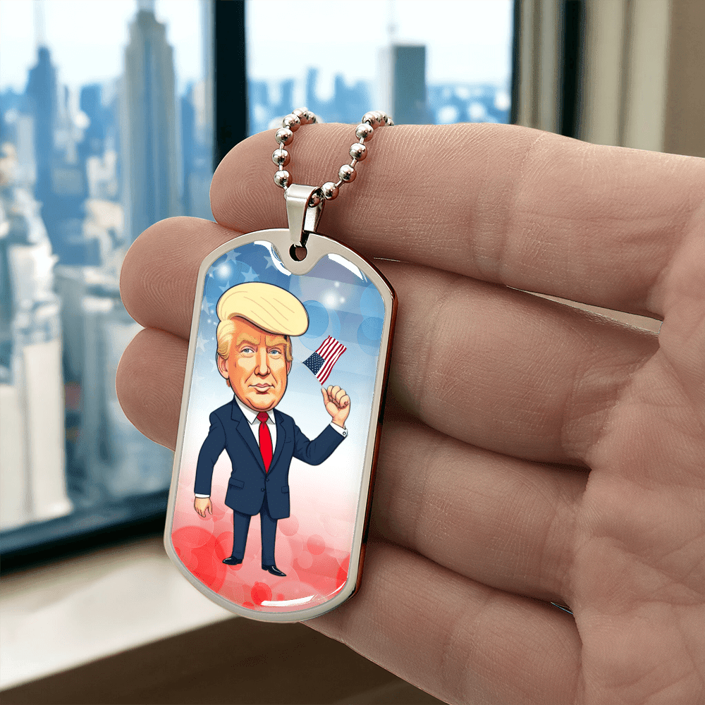 Trump Caricature USA Necklace - Jewelry, Necklaces - EpiAl's Shop