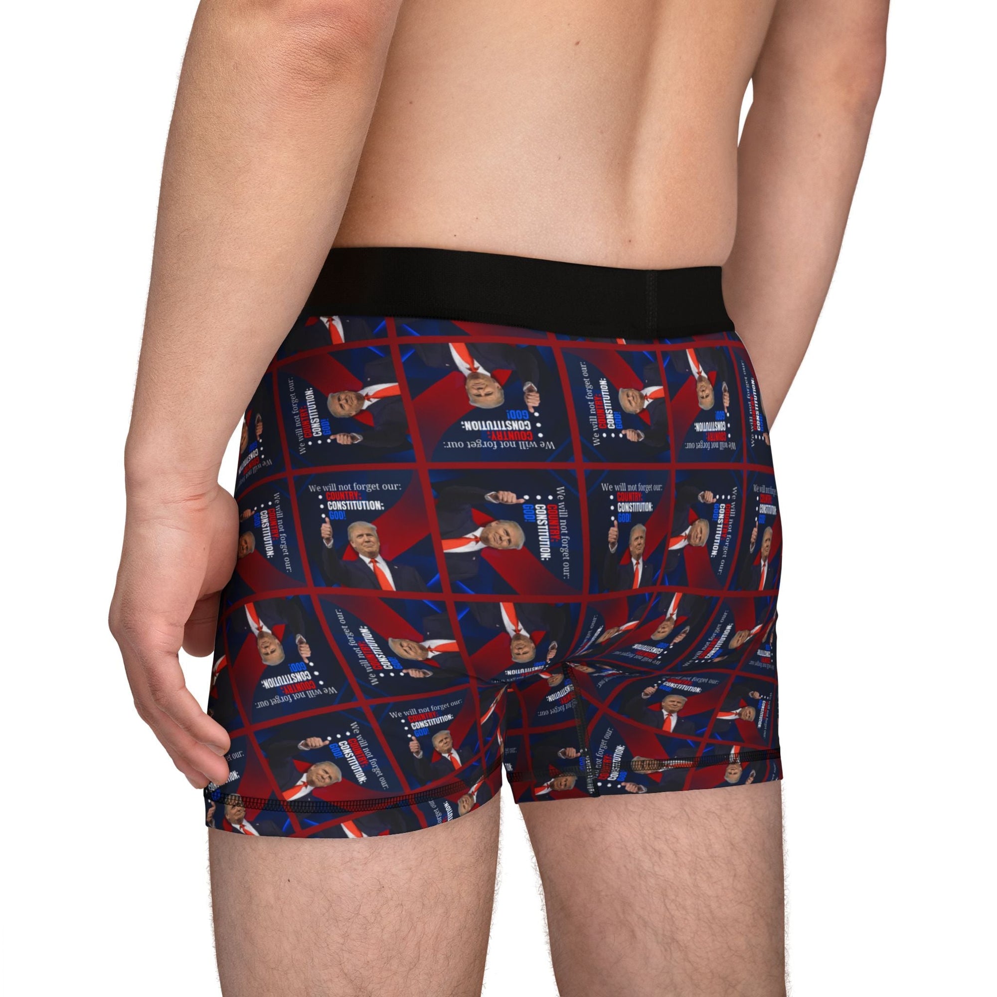 Trump Country Constitution God Pattern Men's Boxers - Clothing, Underwear - EpiAl's Shop