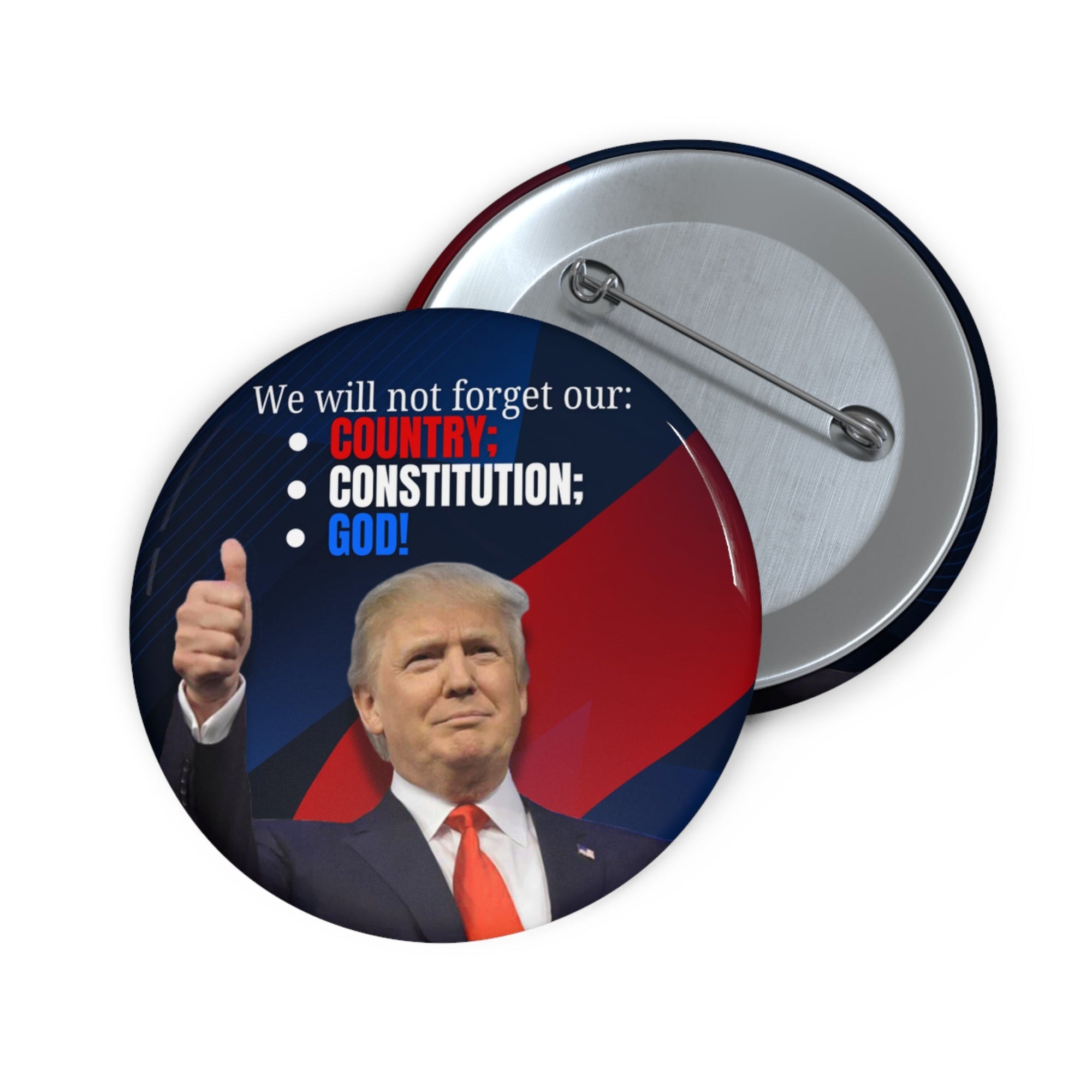 Trump Country Constitution God Pin Buttons - Collectibles, Pinback Buttons - EpiAl's Shop
