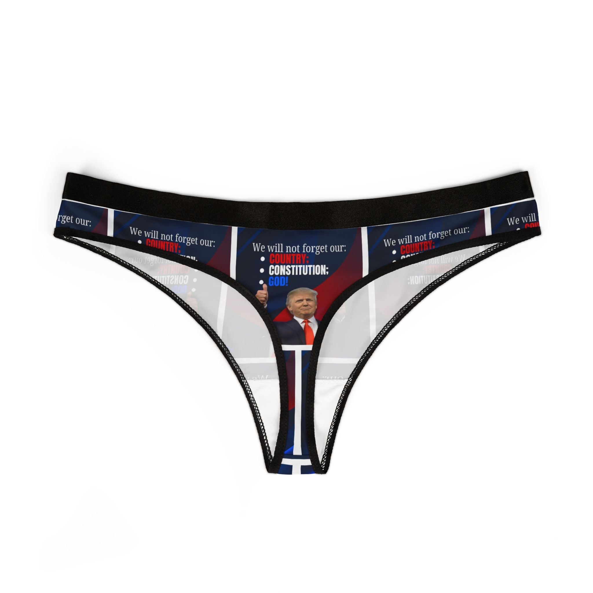 Trump Country Constitution God Women's Thongs - Clothing, Underwear - EpiAl's Shop