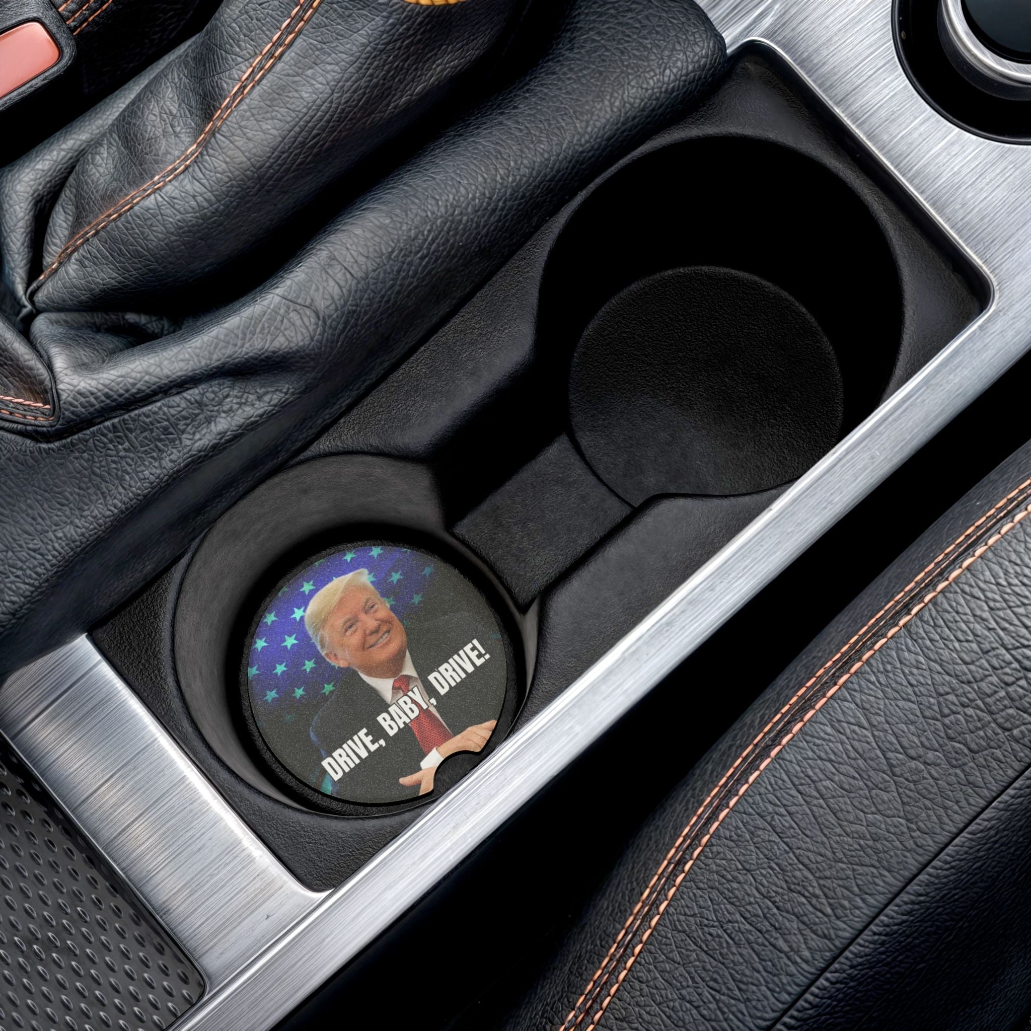 Trump Drive Baby Drive Soapstone Car Coaster - Accessories, Auto, Coasters - EpiAl's Shop