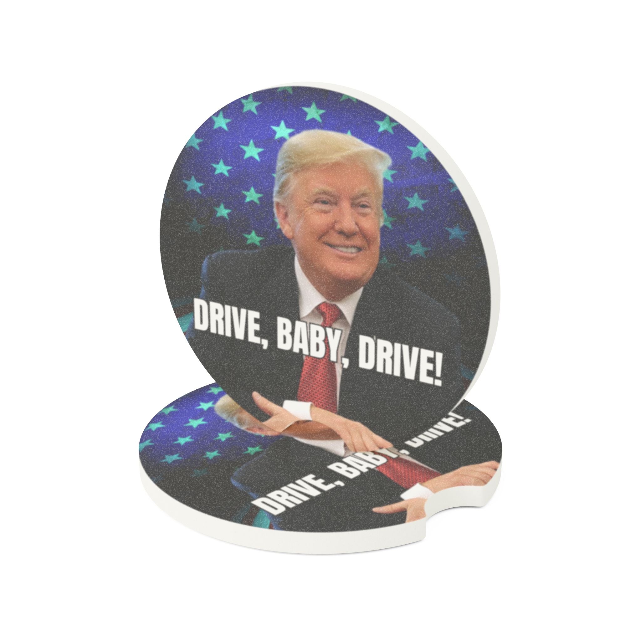 Trump Drive Baby Drive Soapstone Car Coaster - Accessories, Auto, Coasters - EpiAl's Shop