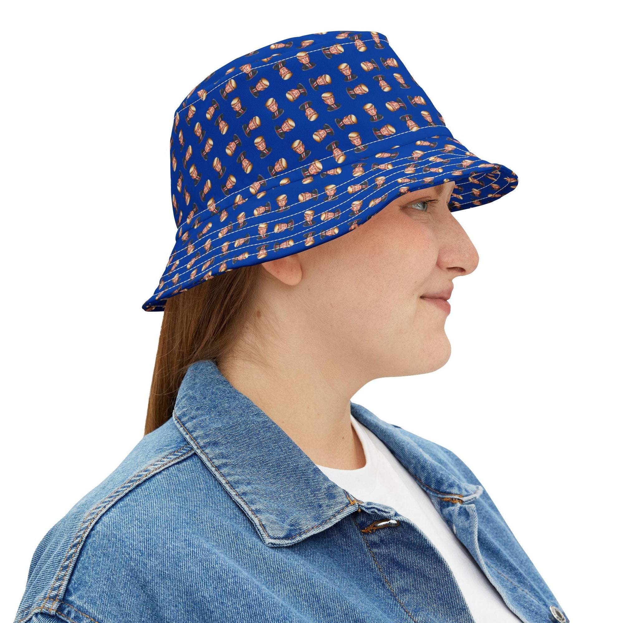 Trump Faces Printed Bucket Hat for Summer Fun - Hats, Bucket - EpiAl's Shop