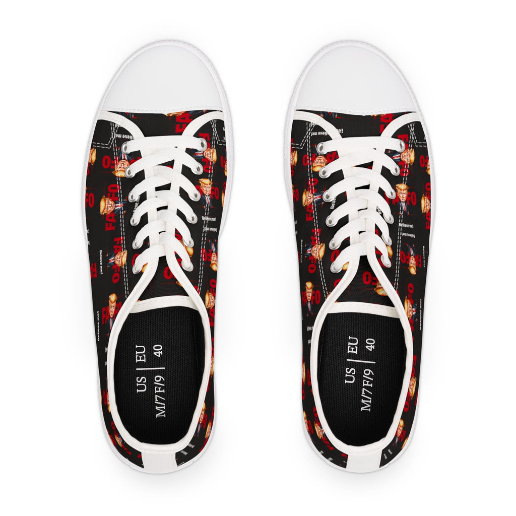 Trump FAFO Trendy Women's Low Top Sneakers - Shoes & Sneakers - EpiAl's Shop