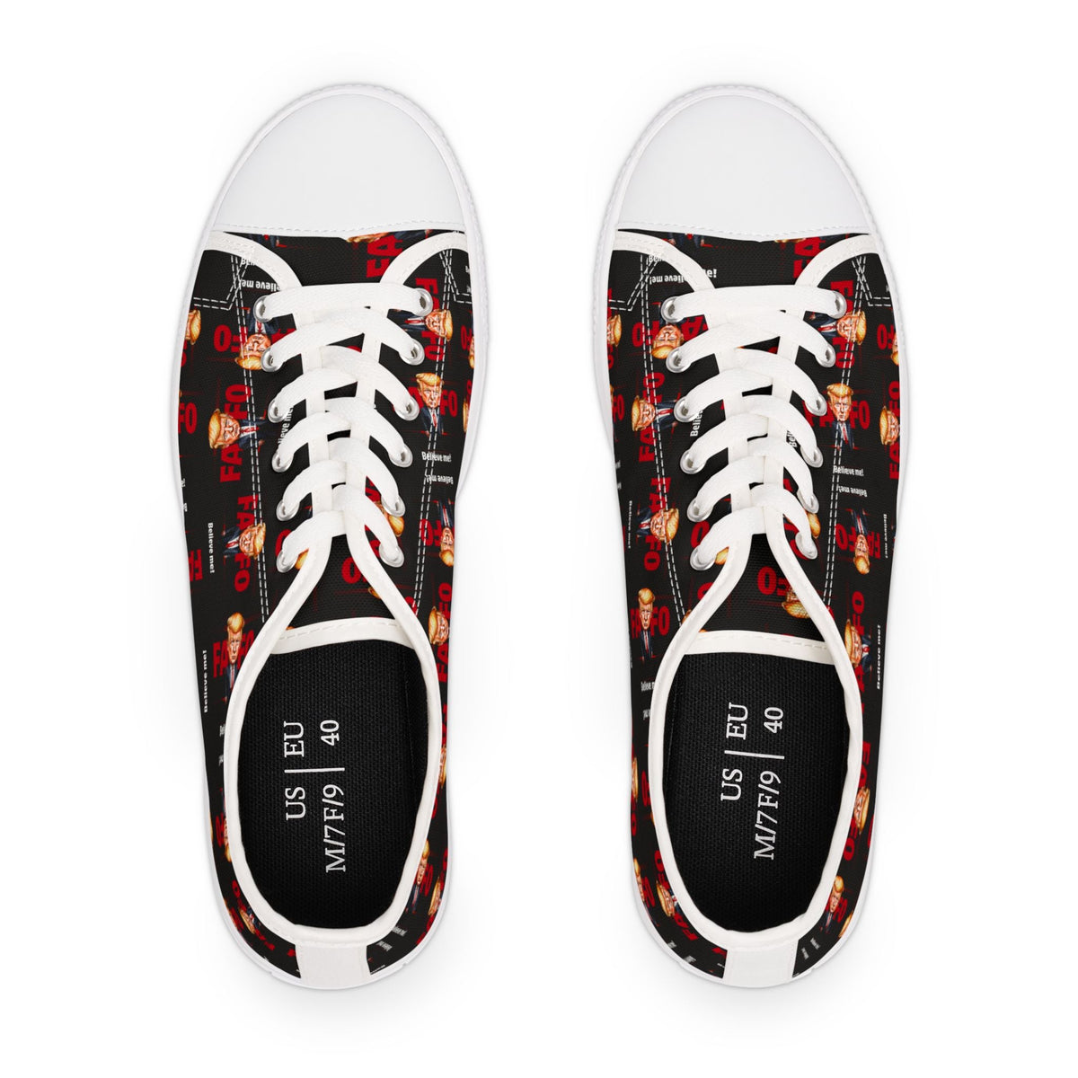 Trump FAFO Trendy Women's Low Top Sneakers - Shoes & Sneakers - EpiAl's Shop