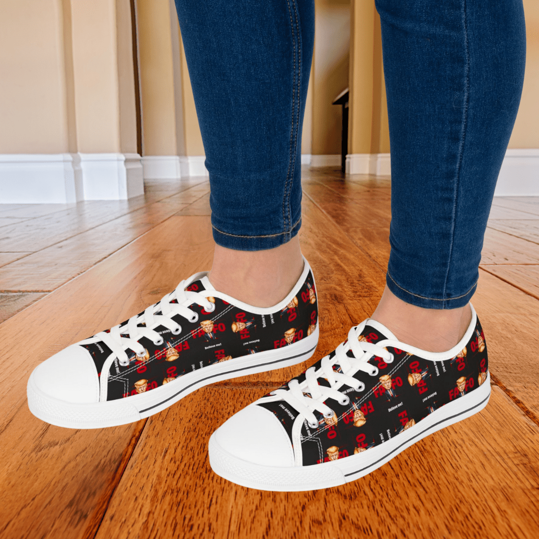 Trump FAFO Trendy Women's Low Top Sneakers - Shoes & Sneakers - EpiAl's Shop