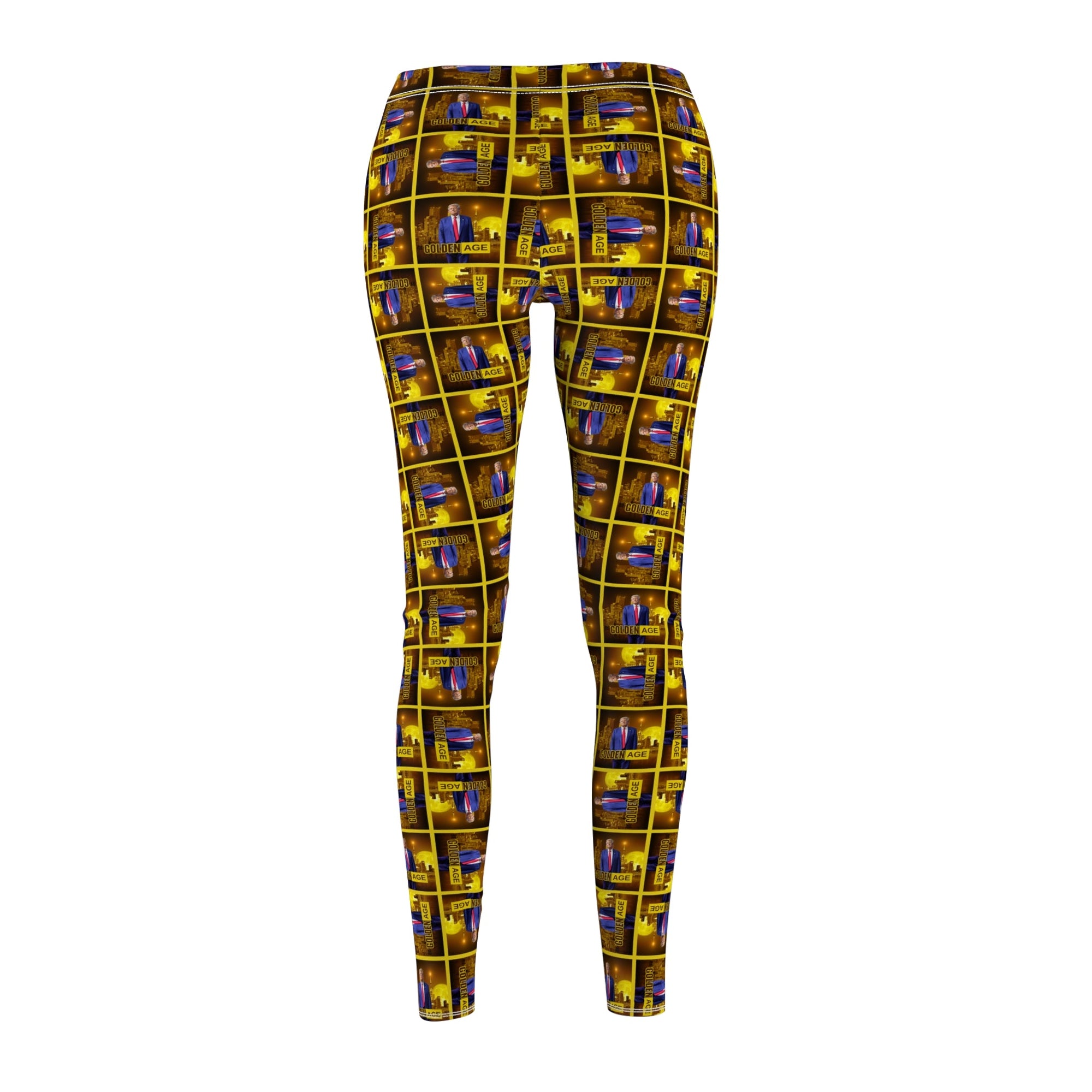 Trump Golden Age Patterned Casual Leggings for Trendy Women - Clothing, Pants & Leggings - EpiAl's Shop