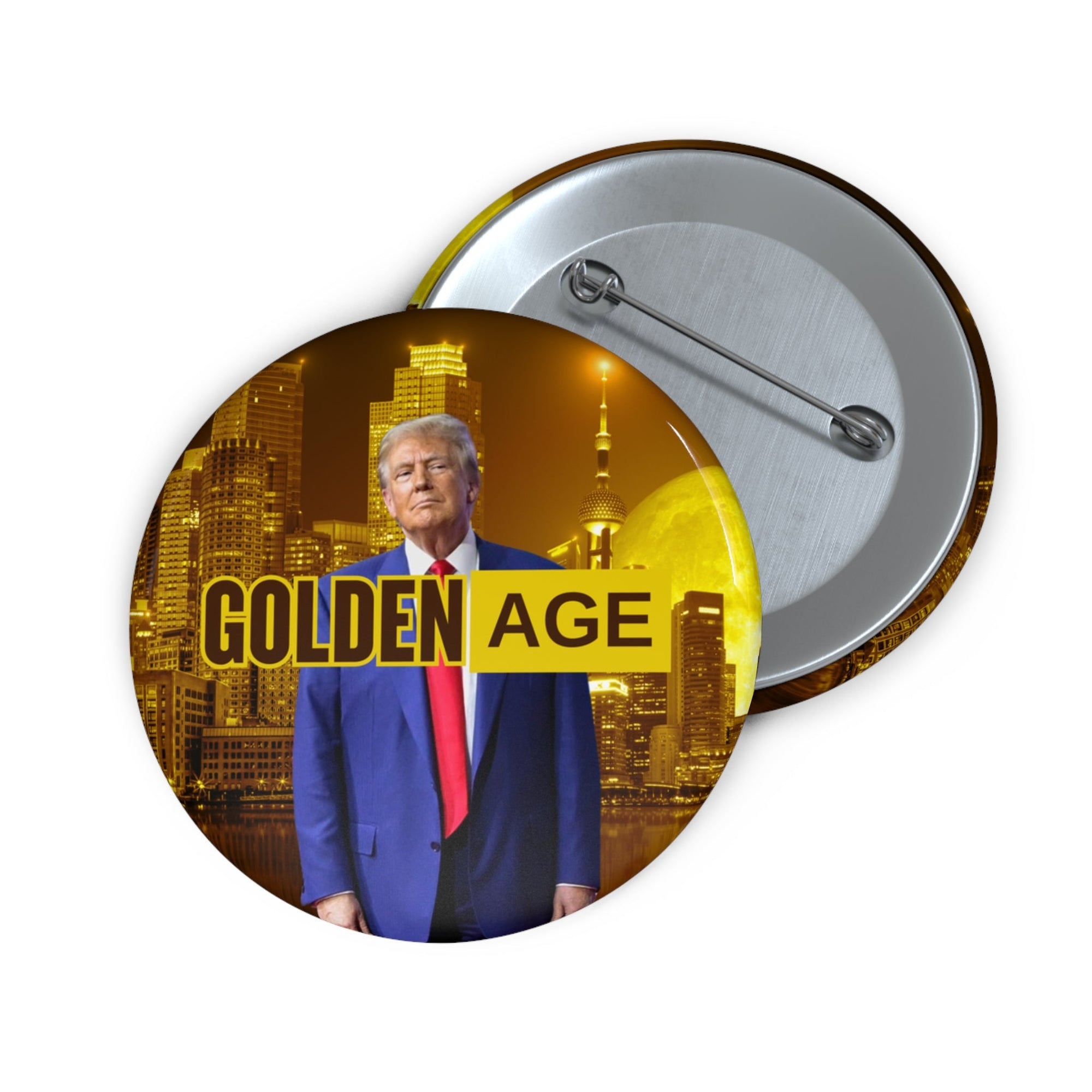 Trump Golden Age Pin Buttons - Collectibles, Pinback Buttons - EpiAl's Shop