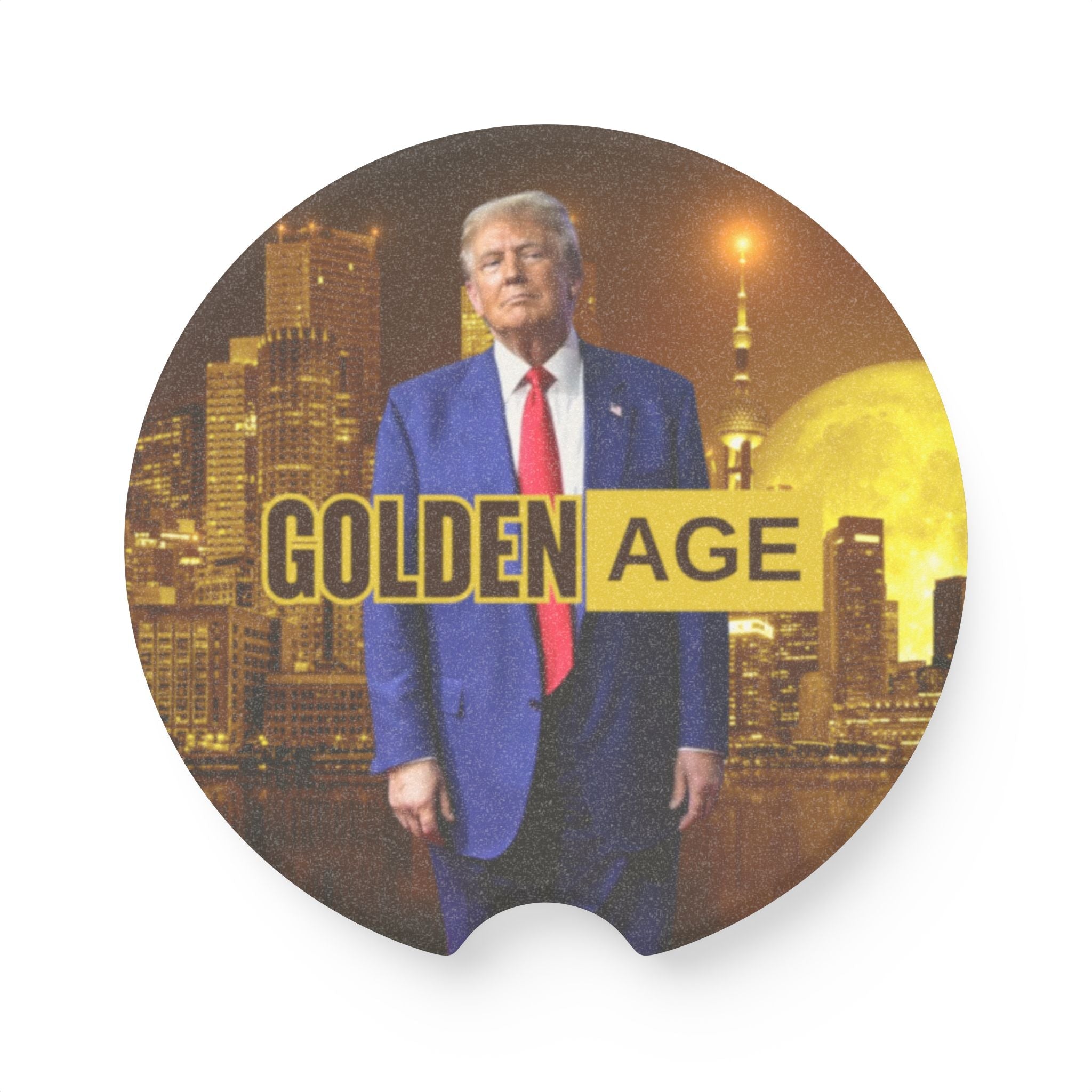 Trump Golden Age Soapstone Car Coaster - Accessories, Auto, Coasters - EpiAl's Shop