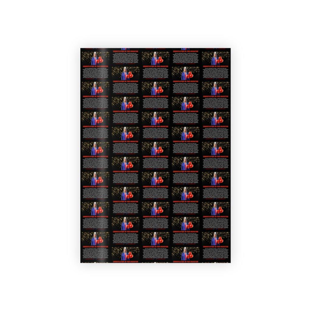 Trump Graduation Gift Wrapping Paper Rolls, 1pc - Paper Products, Gift Wrapping Paper - EpiAl's Shop