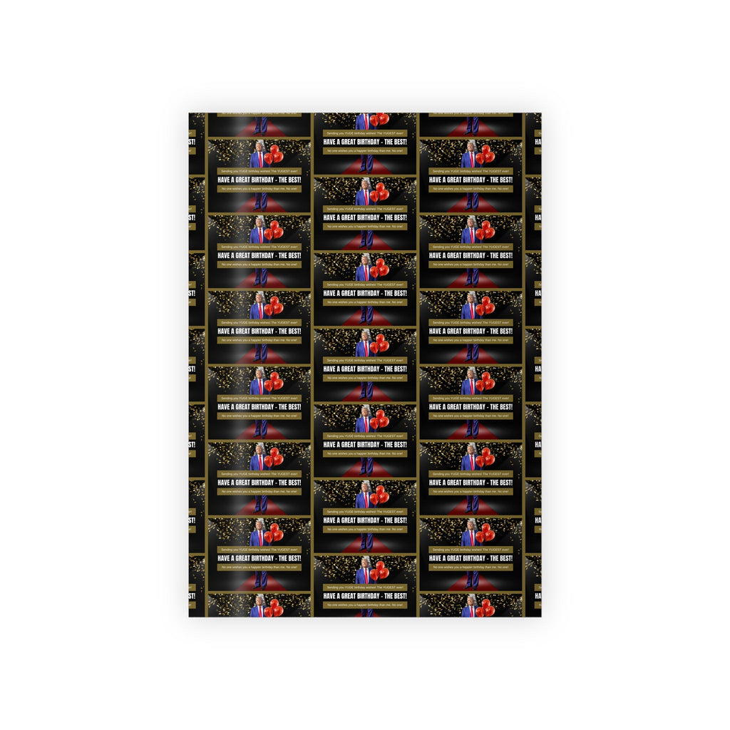 Trump Greatest Birthday Gift Wrapping Paper Rolls, 1pc - Paper Products, Gift Wrapping Paper - EpiAl's Shop