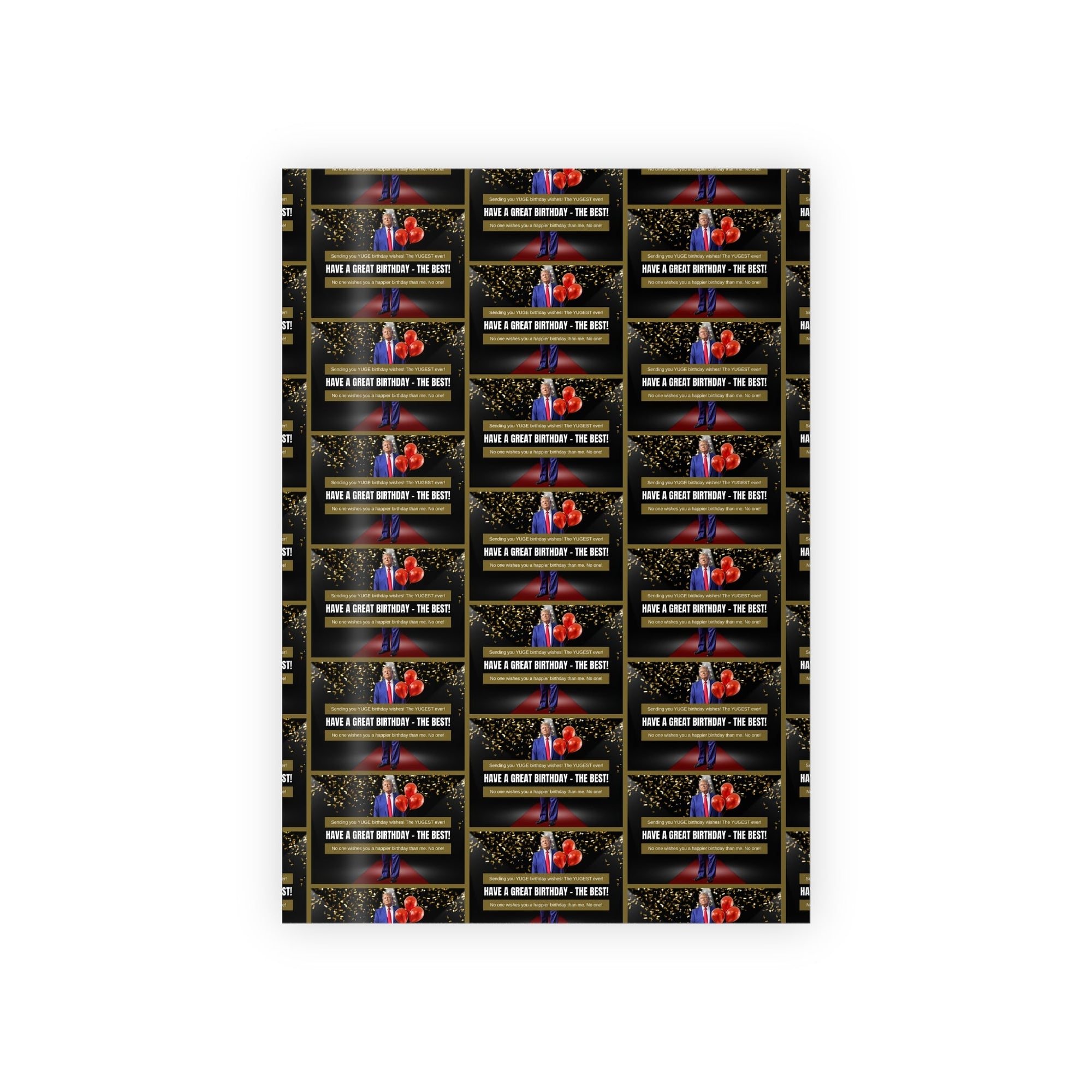 Trump Greatest Birthday Gift Wrapping Paper Rolls, 1pc - Paper Products, Gift Wrapping Paper - EpiAl's Shop