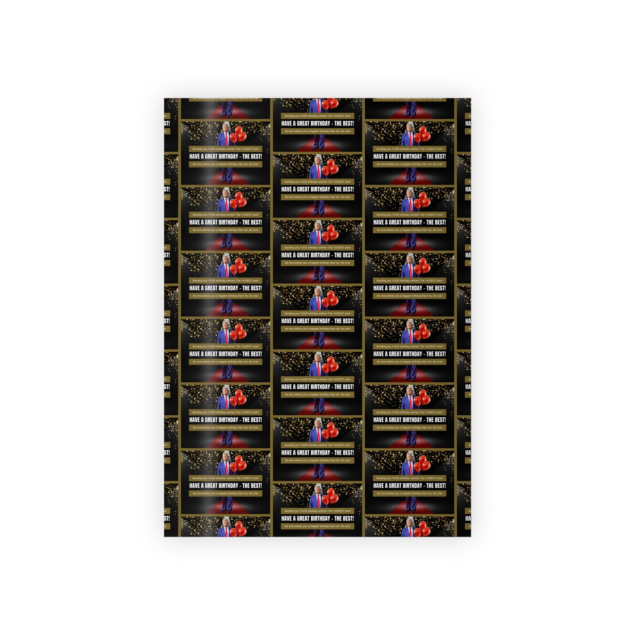 Trump Greatest Birthday Gift Wrapping Paper Rolls, 1pc - Paper Products, Gift Wrapping Paper - EpiAl's Shop