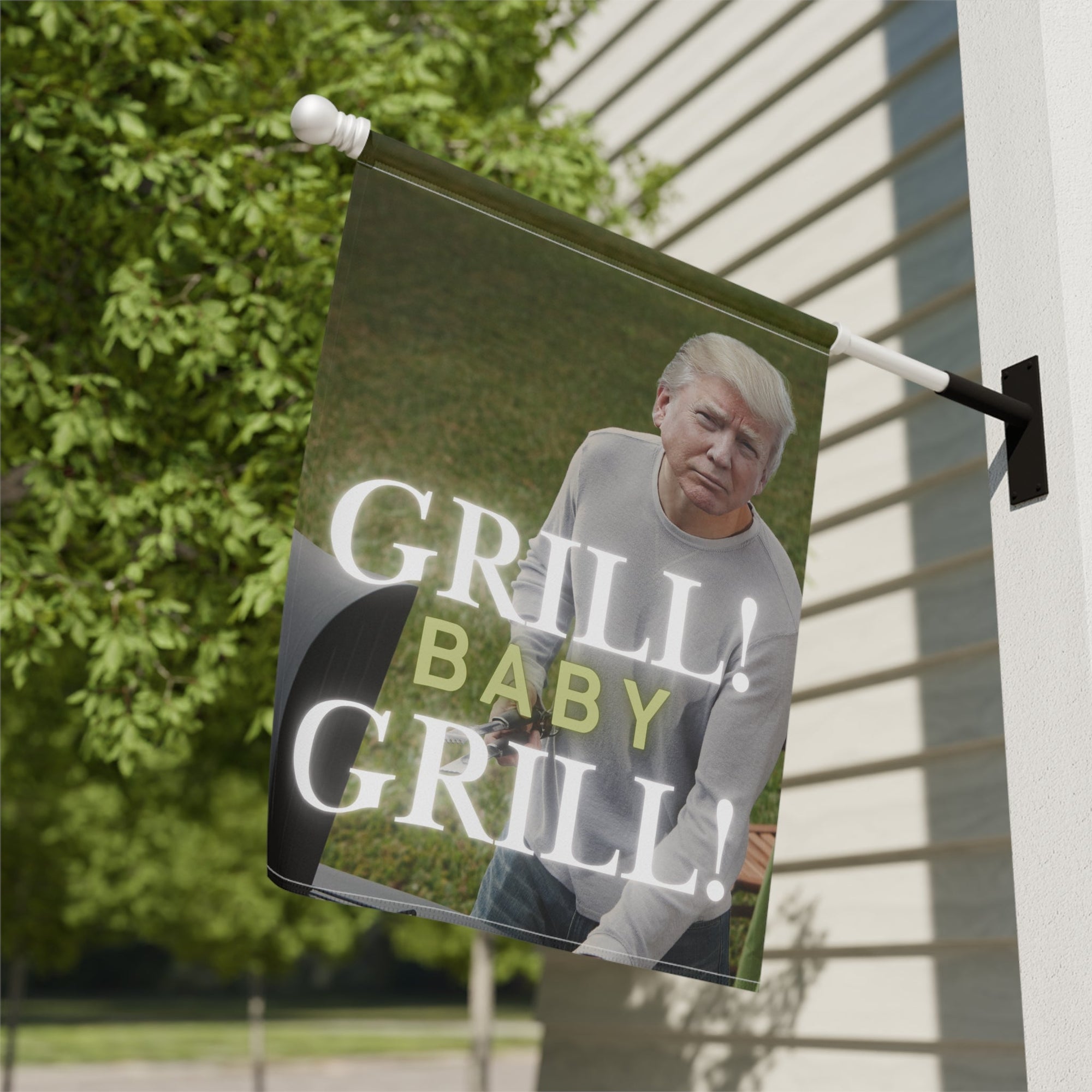 Trump Grill Baby Grill Garden & House Banner - Decor, Outdoor - EpiAl's Shop