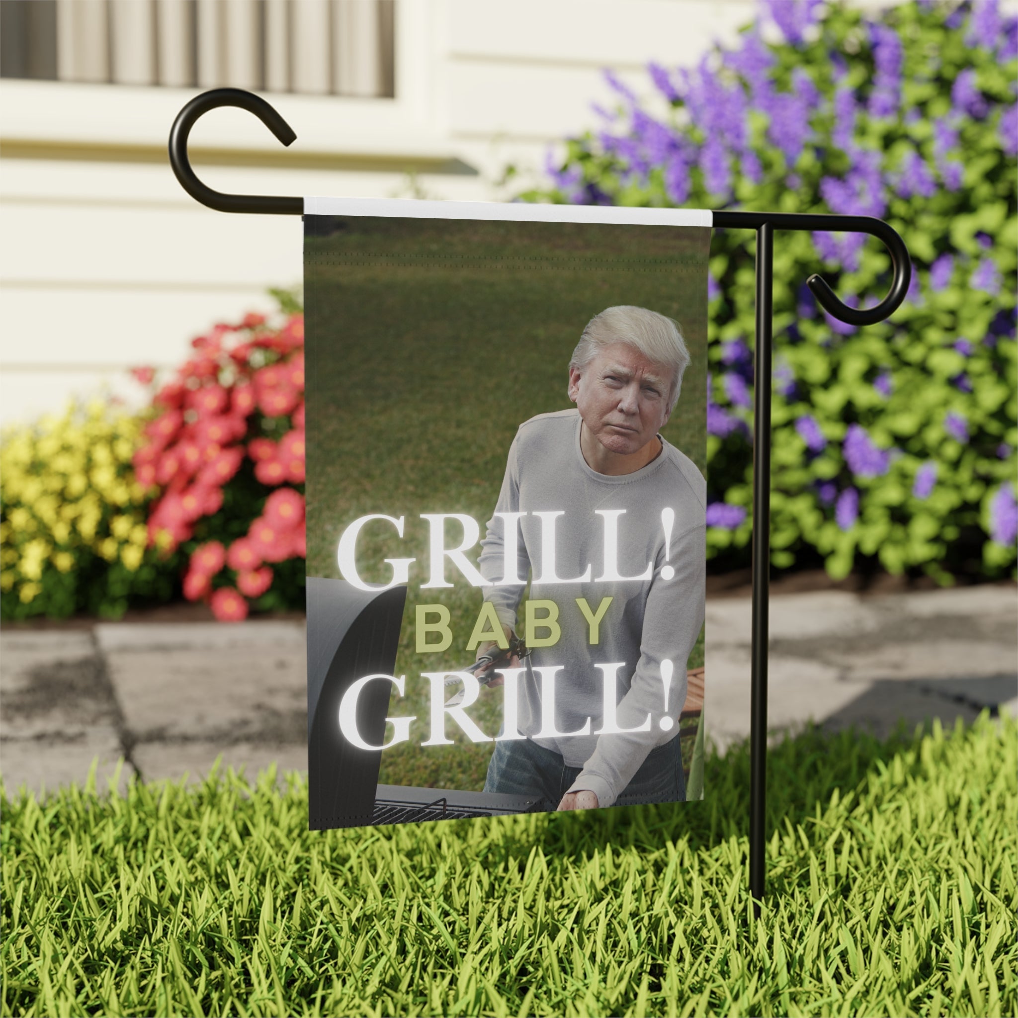 Trump Grill Baby Grill Garden & House Banner - Decor, Outdoor - EpiAl's Shop