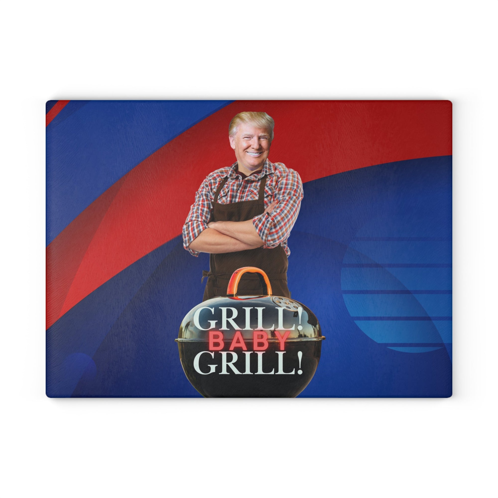 Trump Grill Baby Grill Glass Cutting Board - Decor, Kitchen, Cutting Boards - EpiAl's Shop