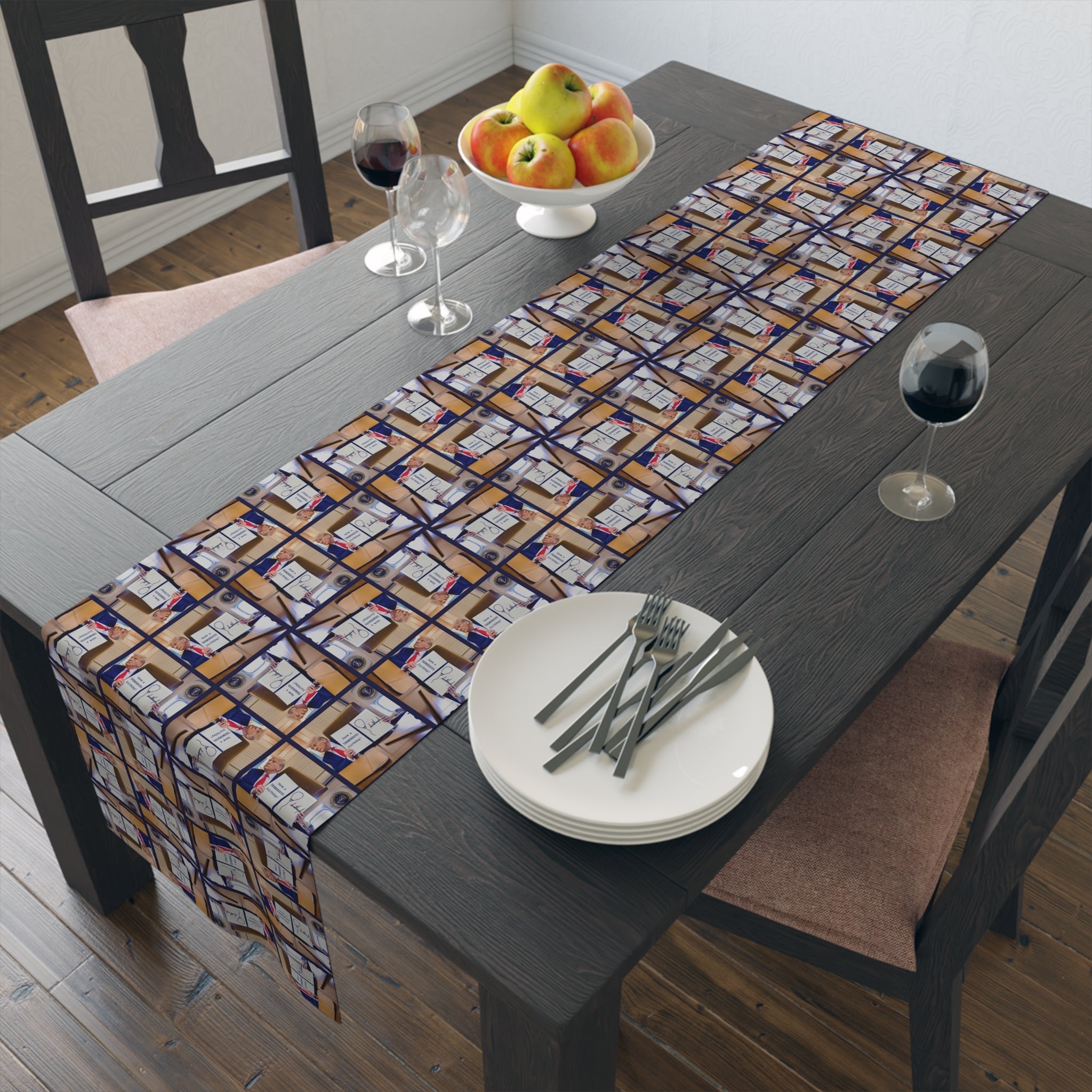 Trump Happy Birthday Table Runner - Decor, Dining, Table Decor - EpiAl's Shop