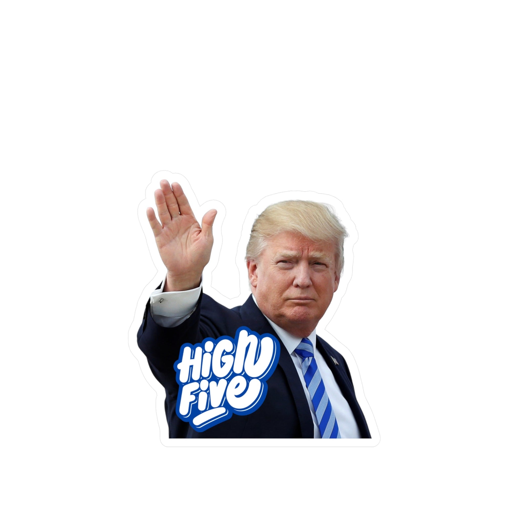 Trump High Five Kiss - Cut Vinyl Decals - Paper Products, Stickers - EpiAl's Shop