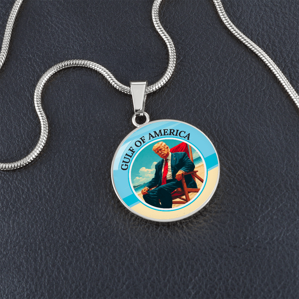 Trump Lounging on the American Gulf Necklace - Jewelry, Necklaces - EpiAl's Shop