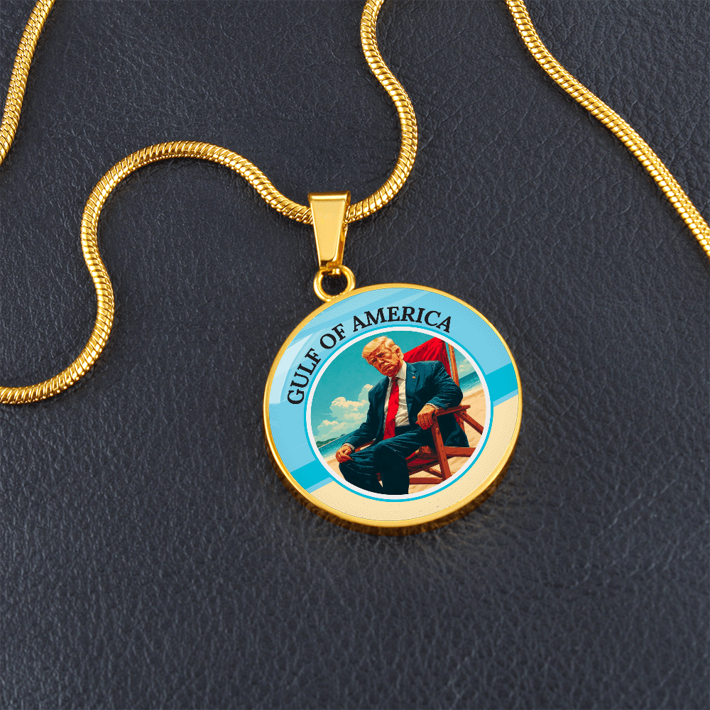 Trump Lounging on the American Gulf Necklace - Jewelry, Necklaces - EpiAl's Shop