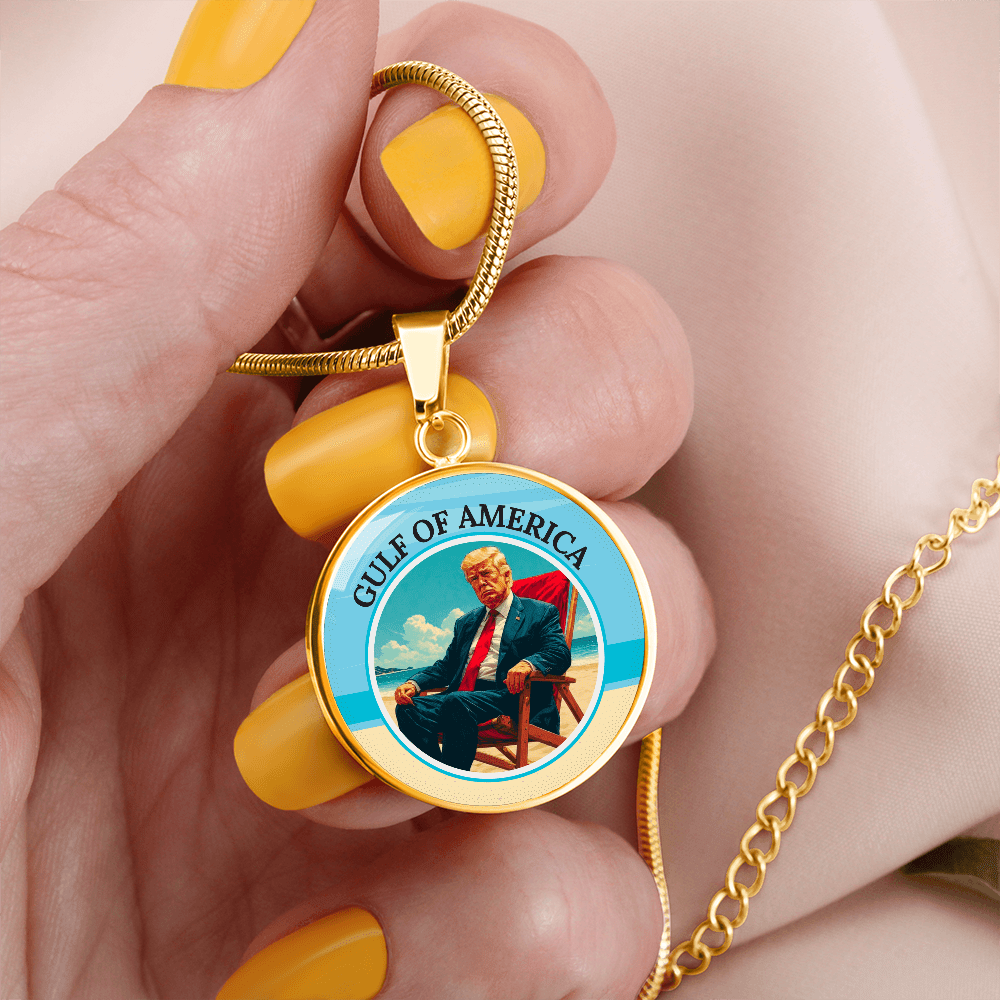 Trump Lounging on the American Gulf Necklace - Jewelry, Necklaces - EpiAl's Shop