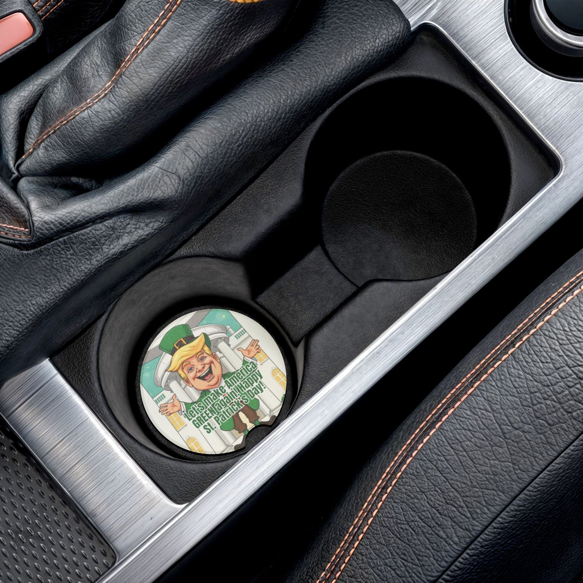 Trump Make America Green Again Soapstone Car Coaster - Accessories, Auto, Coasters - EpiAl's Shop