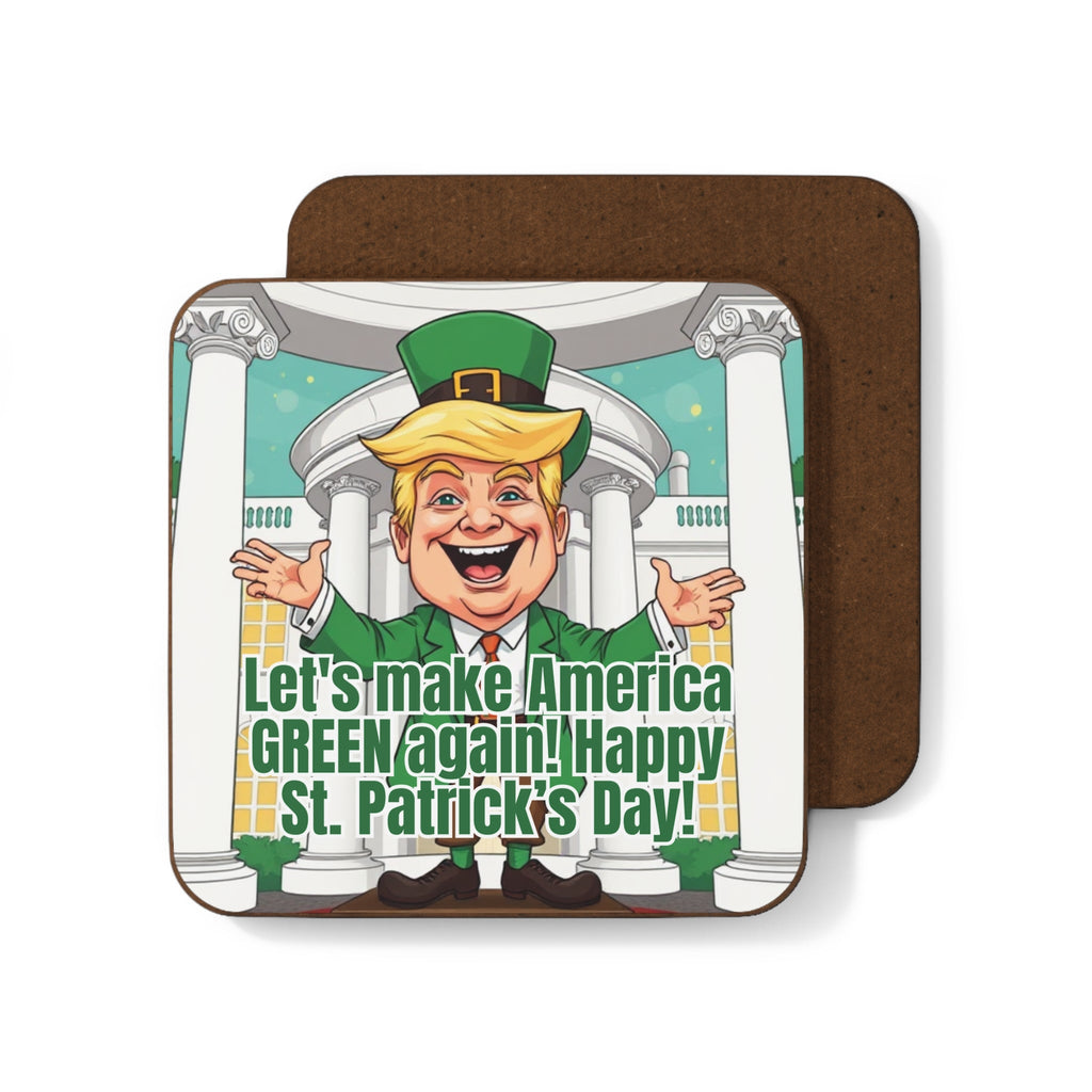 Trump Make American Green Again Hardboard Back Coaster - Decor, Home, Coasters - EpiAl's Shop