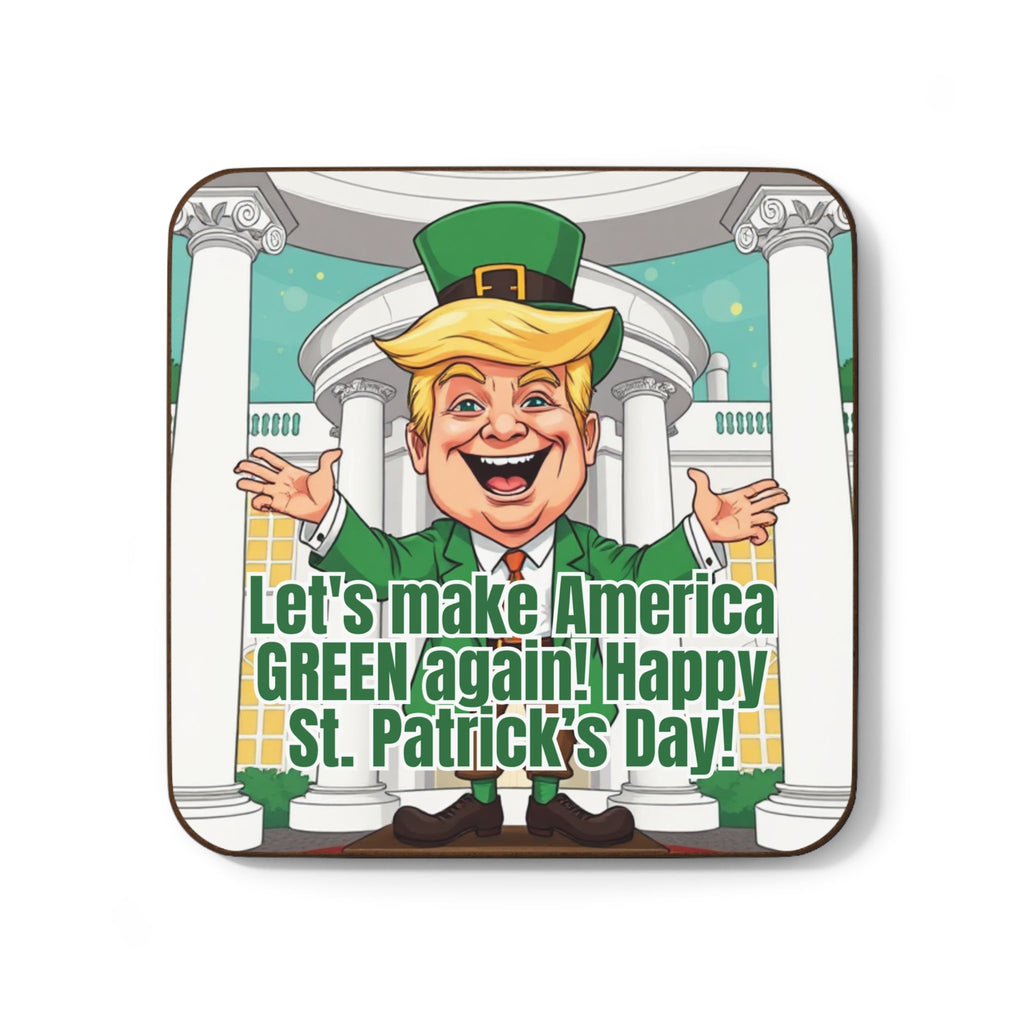 Trump Make American Green Again Hardboard Back Coaster - Decor, Home, Coasters - EpiAl's Shop