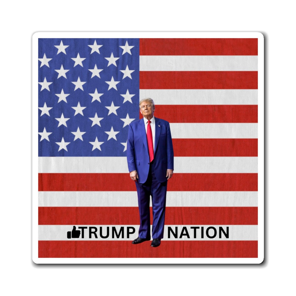 Trump Nation Patriotic Magnet - Decor, Kitchen, Magnets - EpiAl's Shop