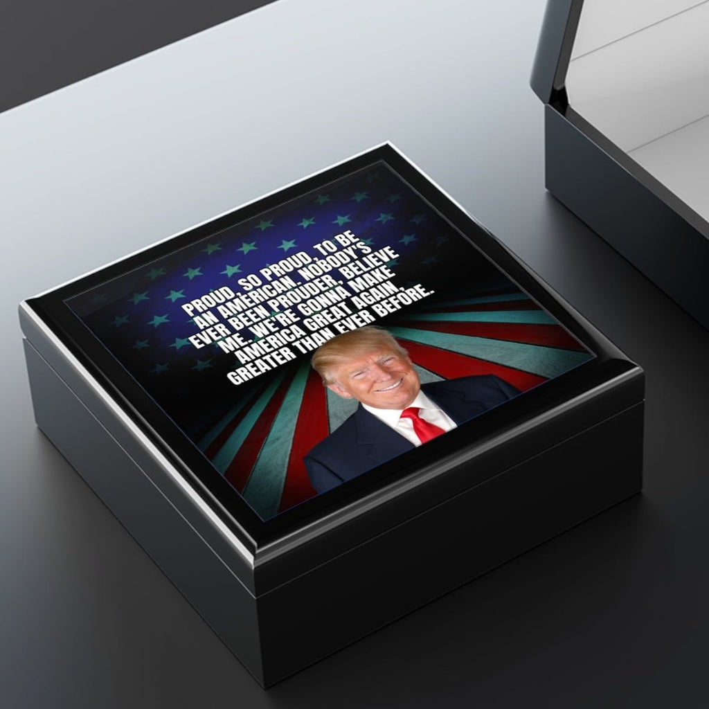 Trump Proud to be American Jewelry Box - Decor, Bedroom, Jewelry Boxes - EpiAl's Shop