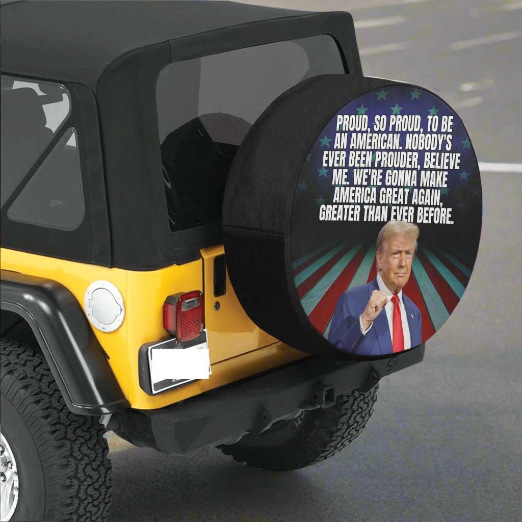 Trump Proud to be American Spare Tire Cover (Large)(17") - Accessories, Auto, Spare Tire Covers - EpiAl's Shop