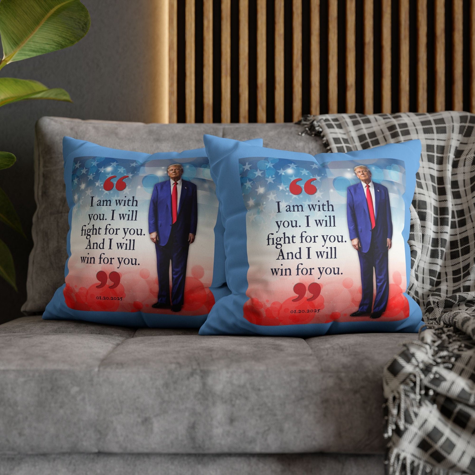 Trump Quote Faux Suede Pillowcase - Decor, Home, Pillows - EpiAl's Shop