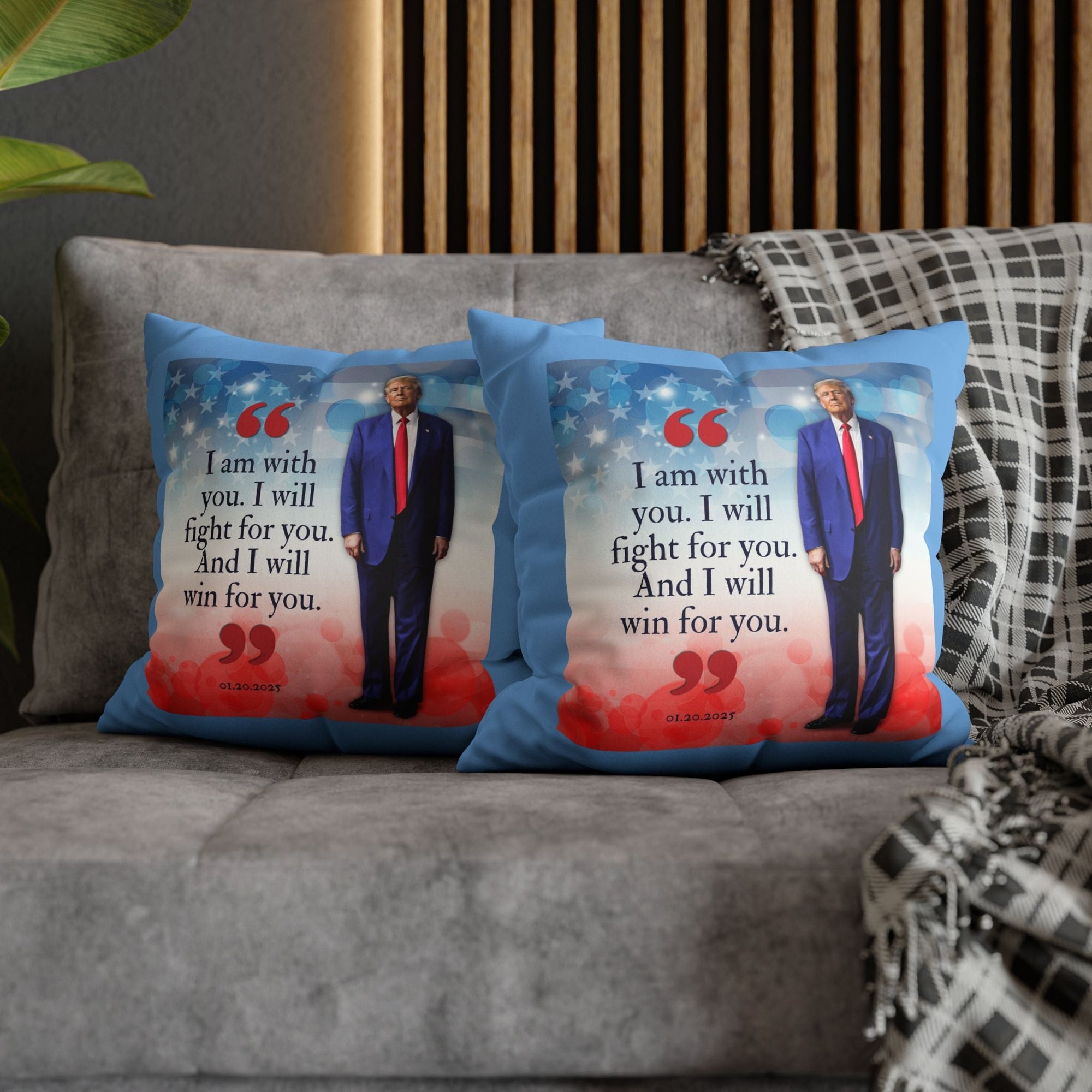 Trump Quote Faux Suede Pillowcase - Decor, Home, Pillows - EpiAl's Shop